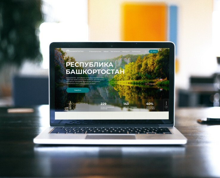 Республика Башкортостан - Сайт регионального бренда - UX|UI — Интерфейсы, Брендинг на Dprofile