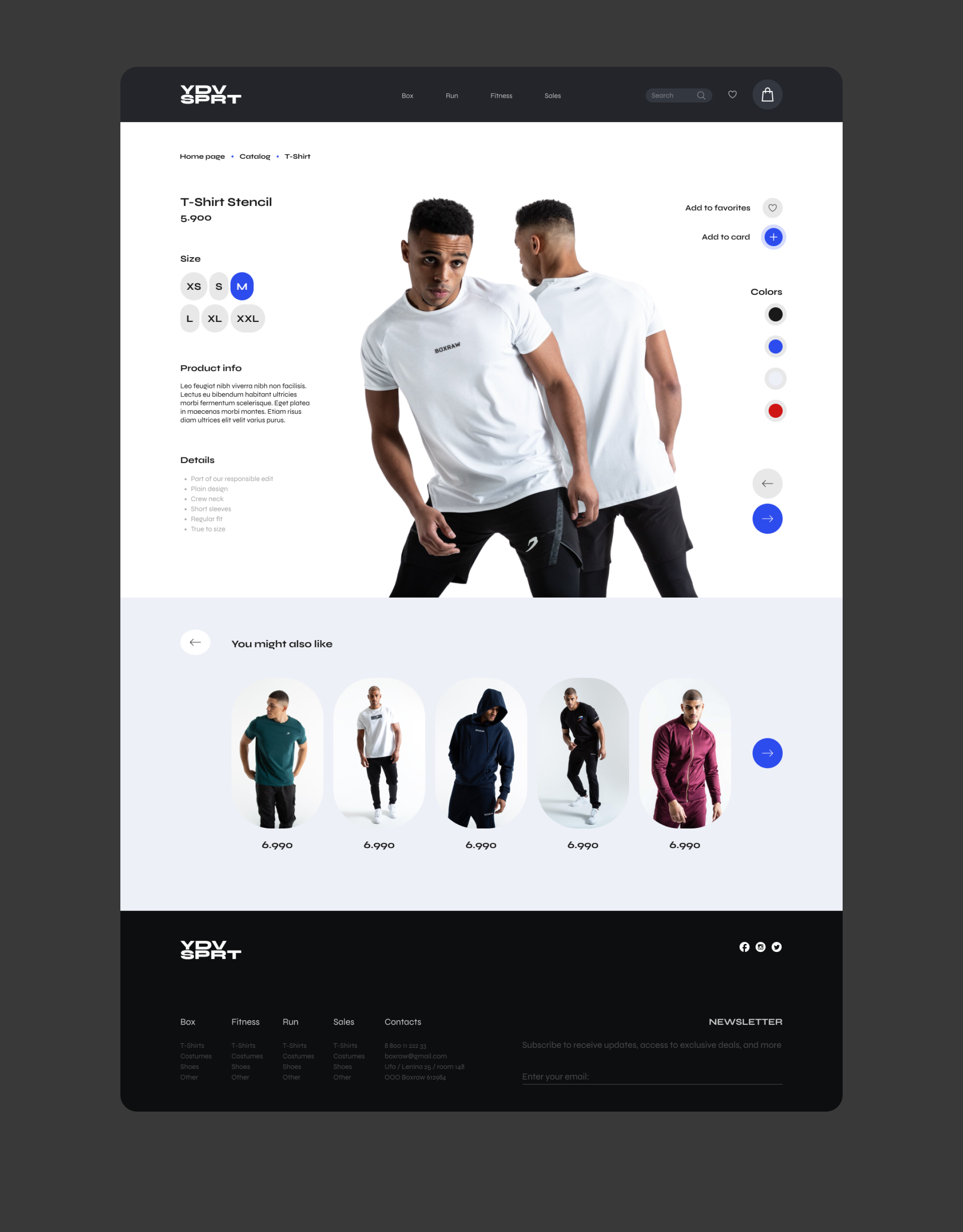 Sport E-commerce - UX/UI Design — Изображение №7 — Интерфейсы, Маркетинг на Dprofile