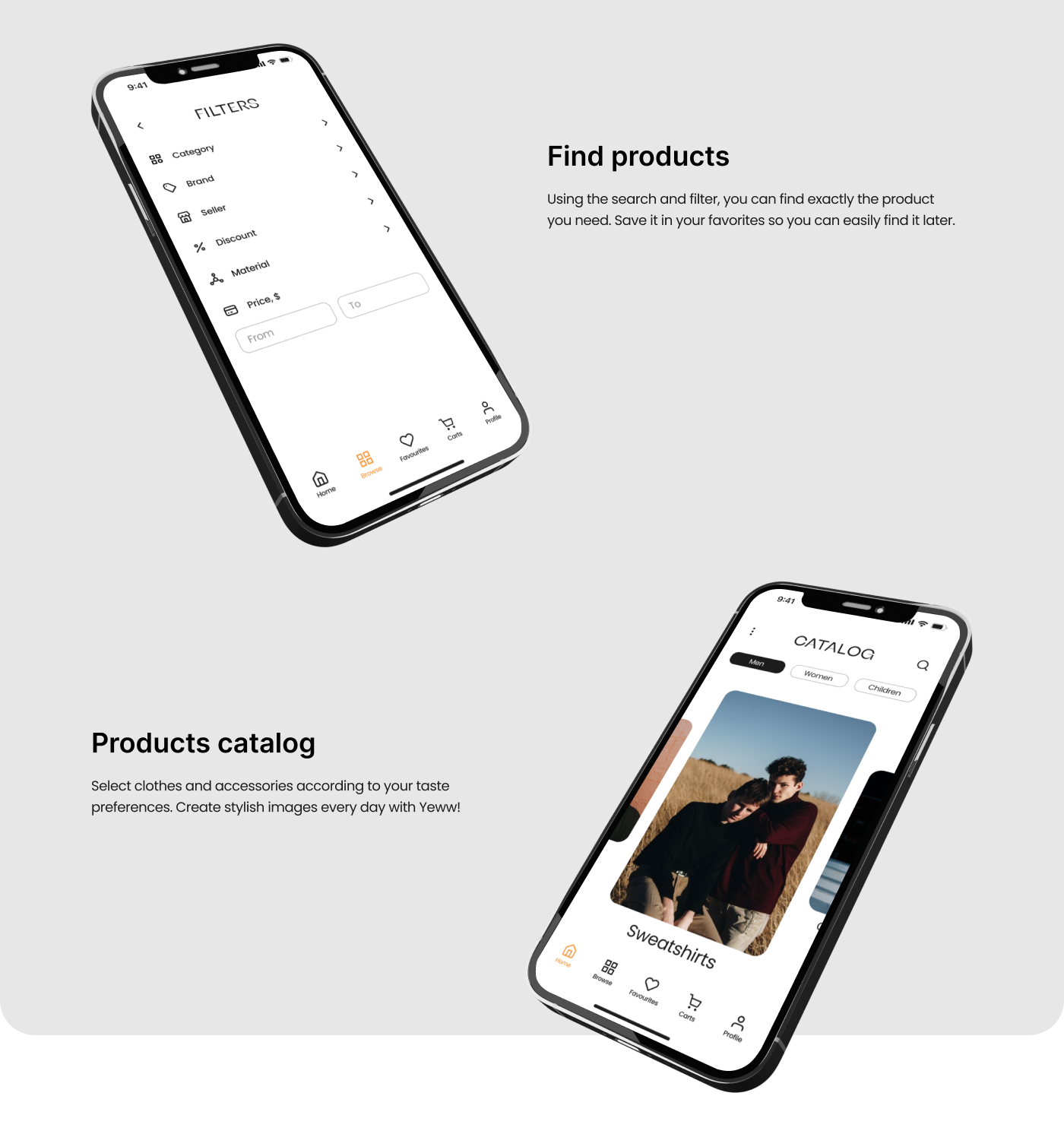YEWW - MARKETPLACE | MOBILE APP | UX/UI — Изображение №11 — Интерфейсы на Dprofile