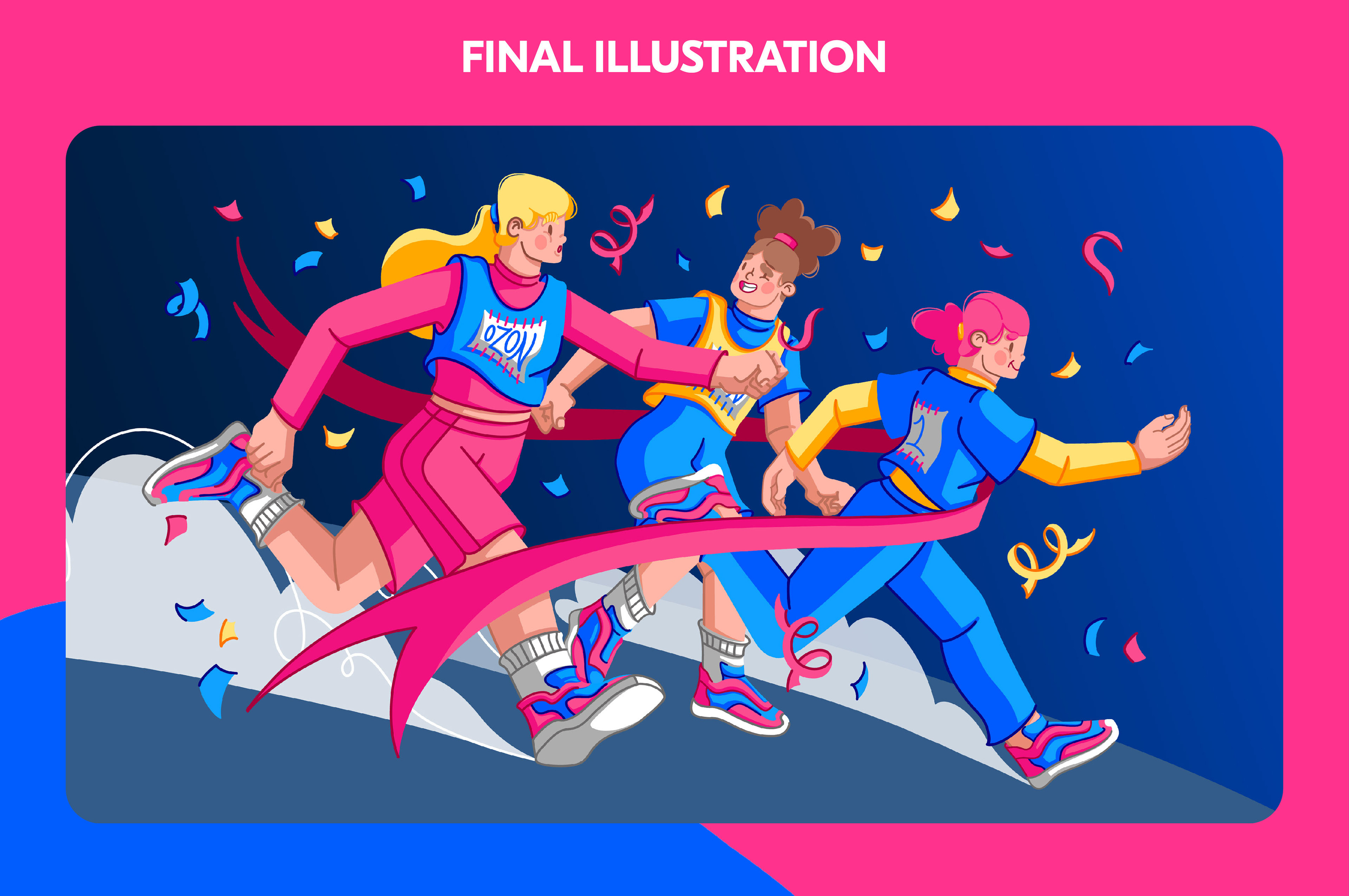 ИЛЛЮСТРАЦИЯ ДЛЯ OZON SPORT — Изображение №6 — Брендинг, Иллюстрация на Dprofile