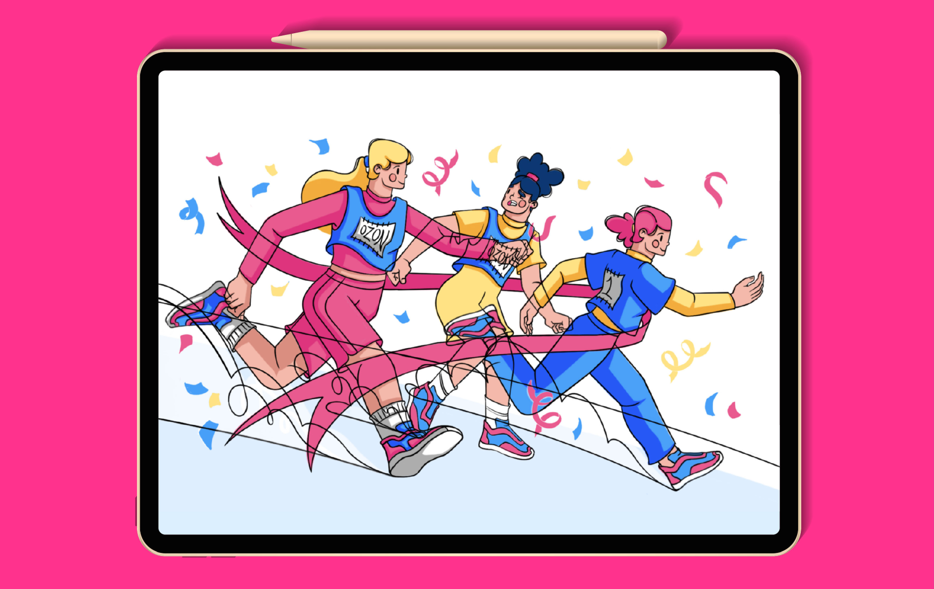 ИЛЛЮСТРАЦИЯ ДЛЯ OZON SPORT — Изображение №5 — Брендинг, Иллюстрация на Dprofile