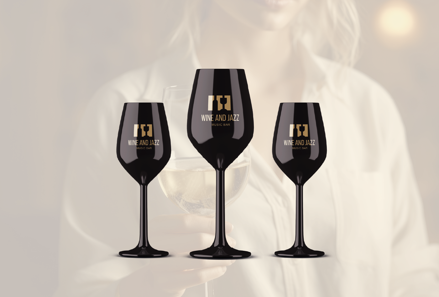 Логотип для ресторана Wine and Jazz — Изображение №2 — Брендинг, Графика на Dprofile