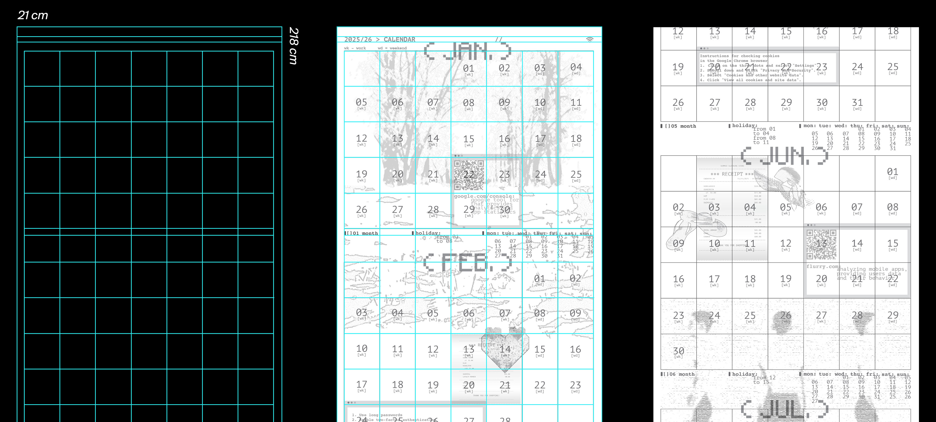 Create your digital trace 2025 calendar — Изображение №3 — Графика на Dprofile