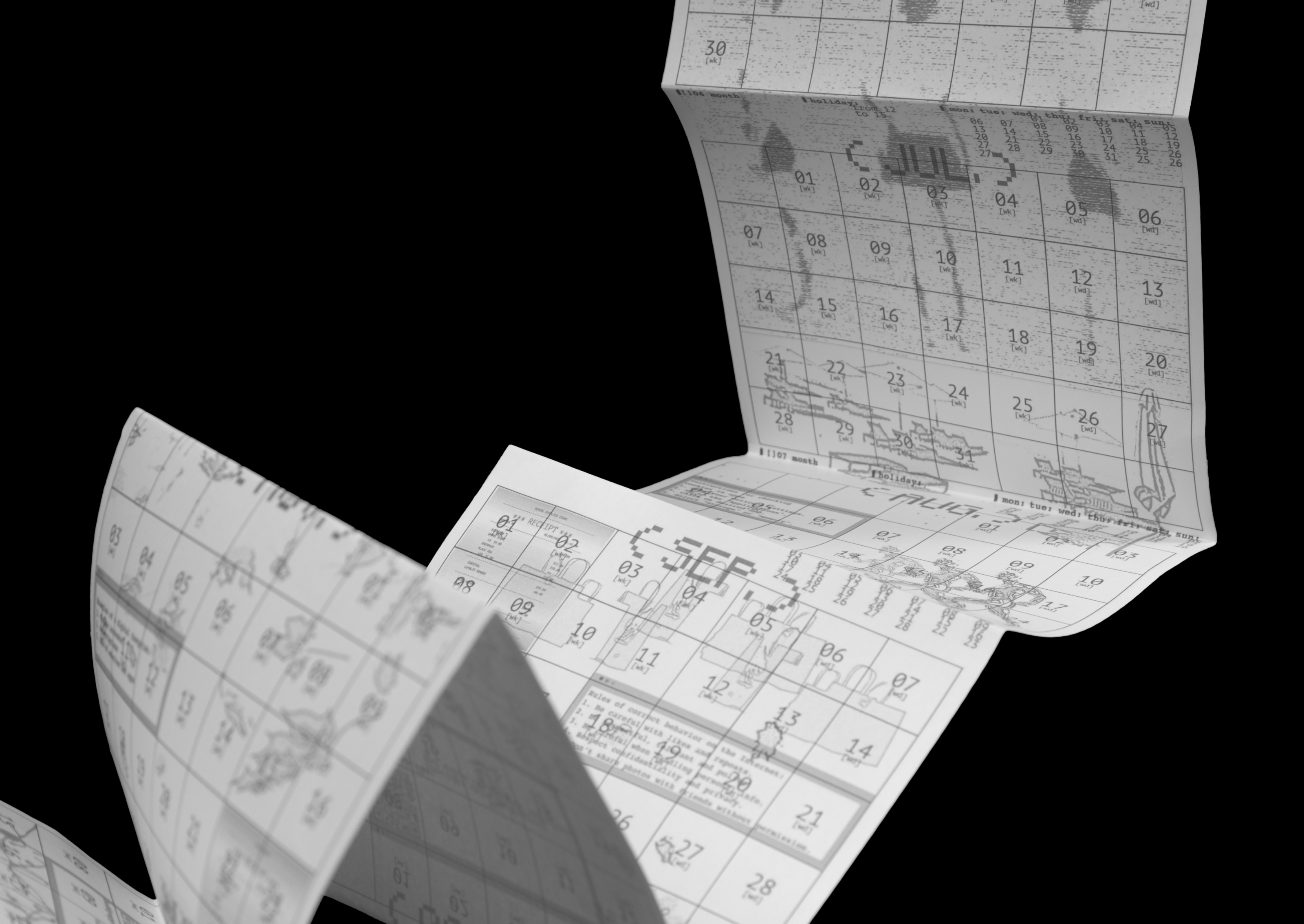 Create your digital trace 2025 calendar — Изображение №12 — Графика на Dprofile