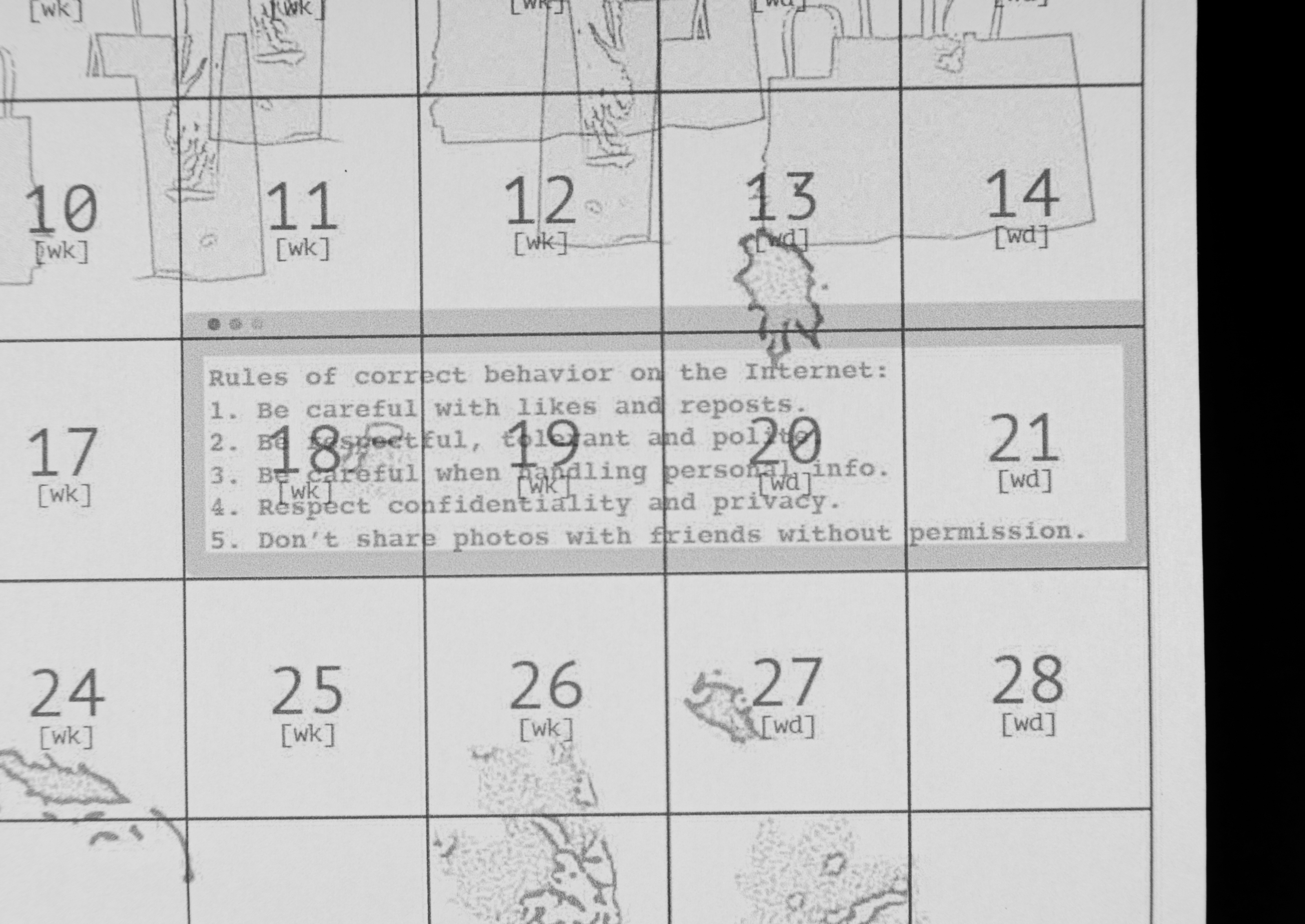 Create your digital trace 2025 calendar — Изображение №15 — Графика на Dprofile