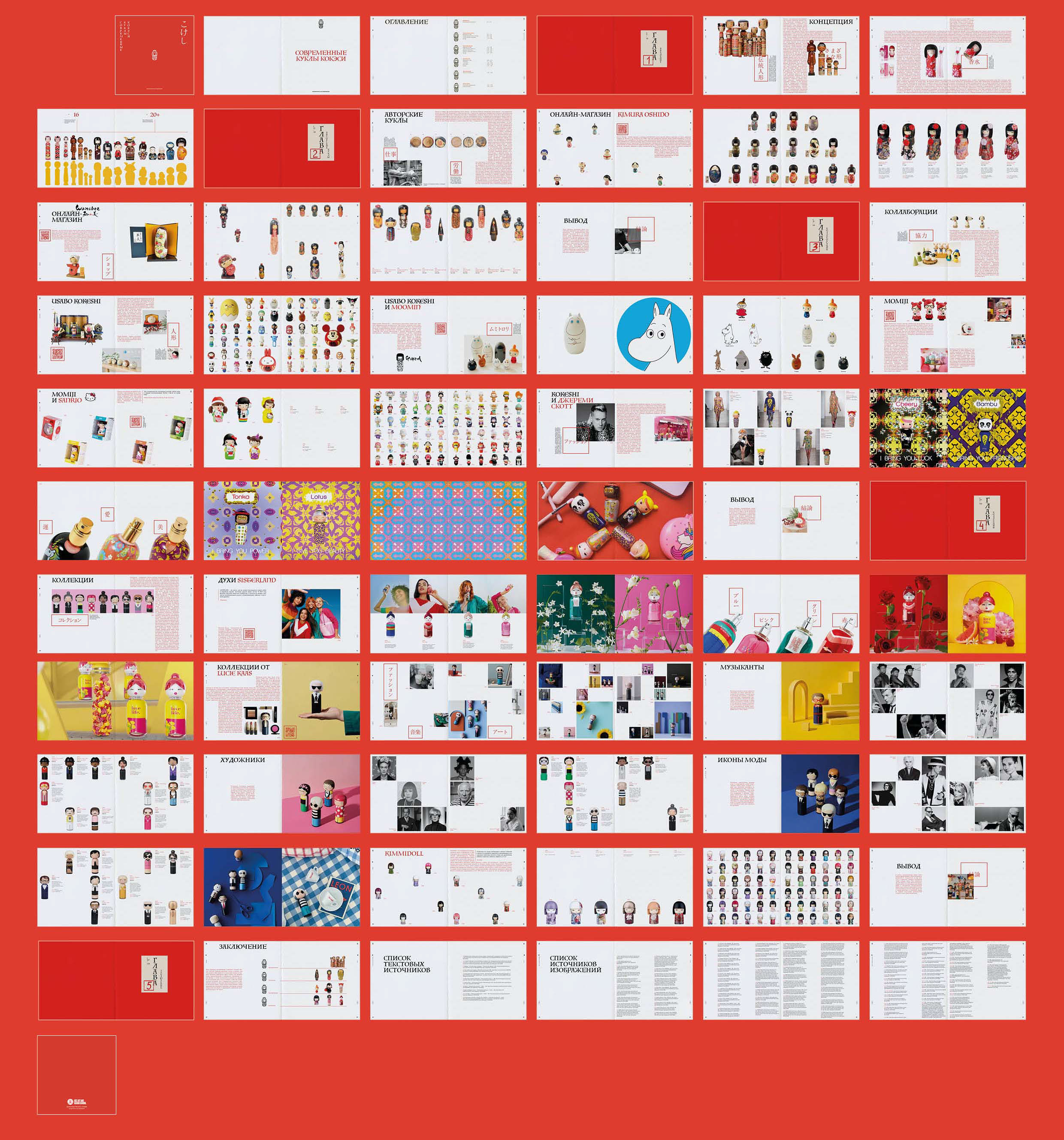 Visual research «Modern Kokeshi dolls» — Изображение №30 — Графика на Dprofile