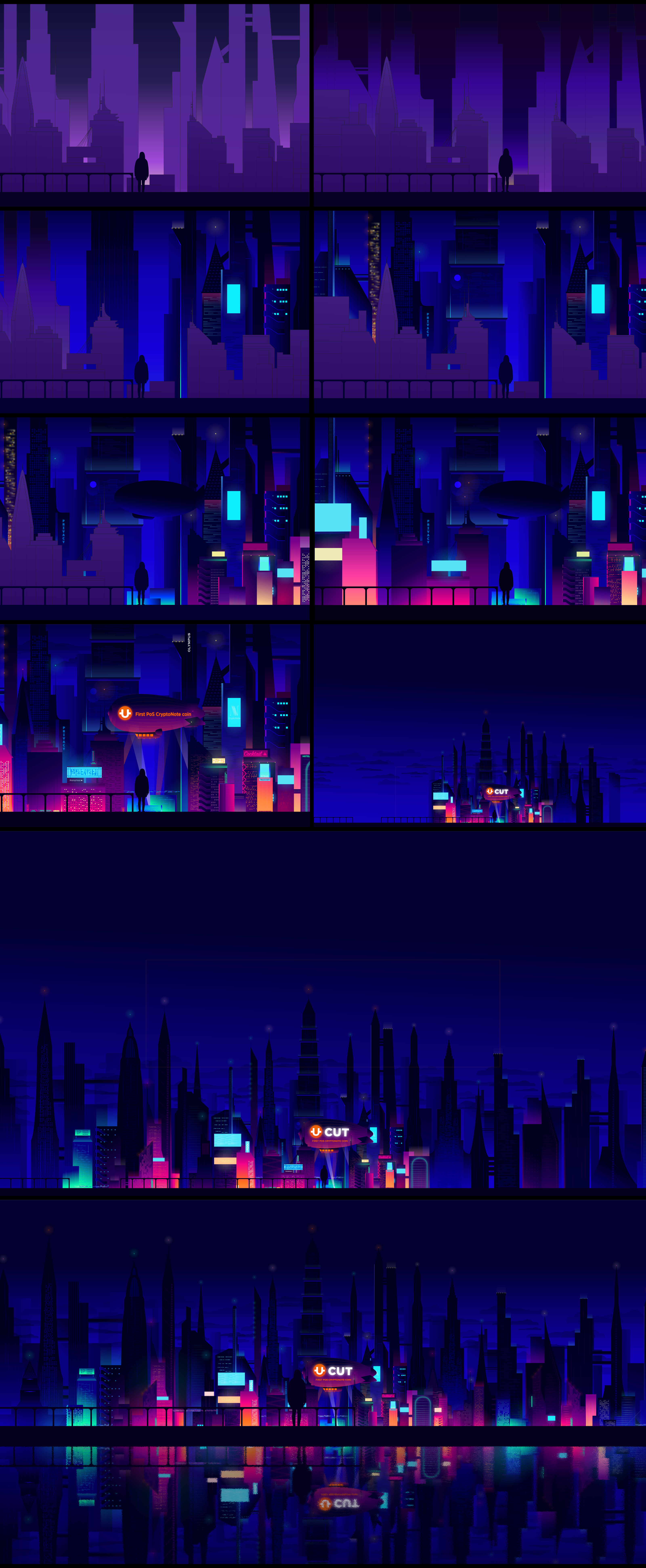 Night City Illustration, 2021 — Изображение №2 — Иллюстрация на Dprofile