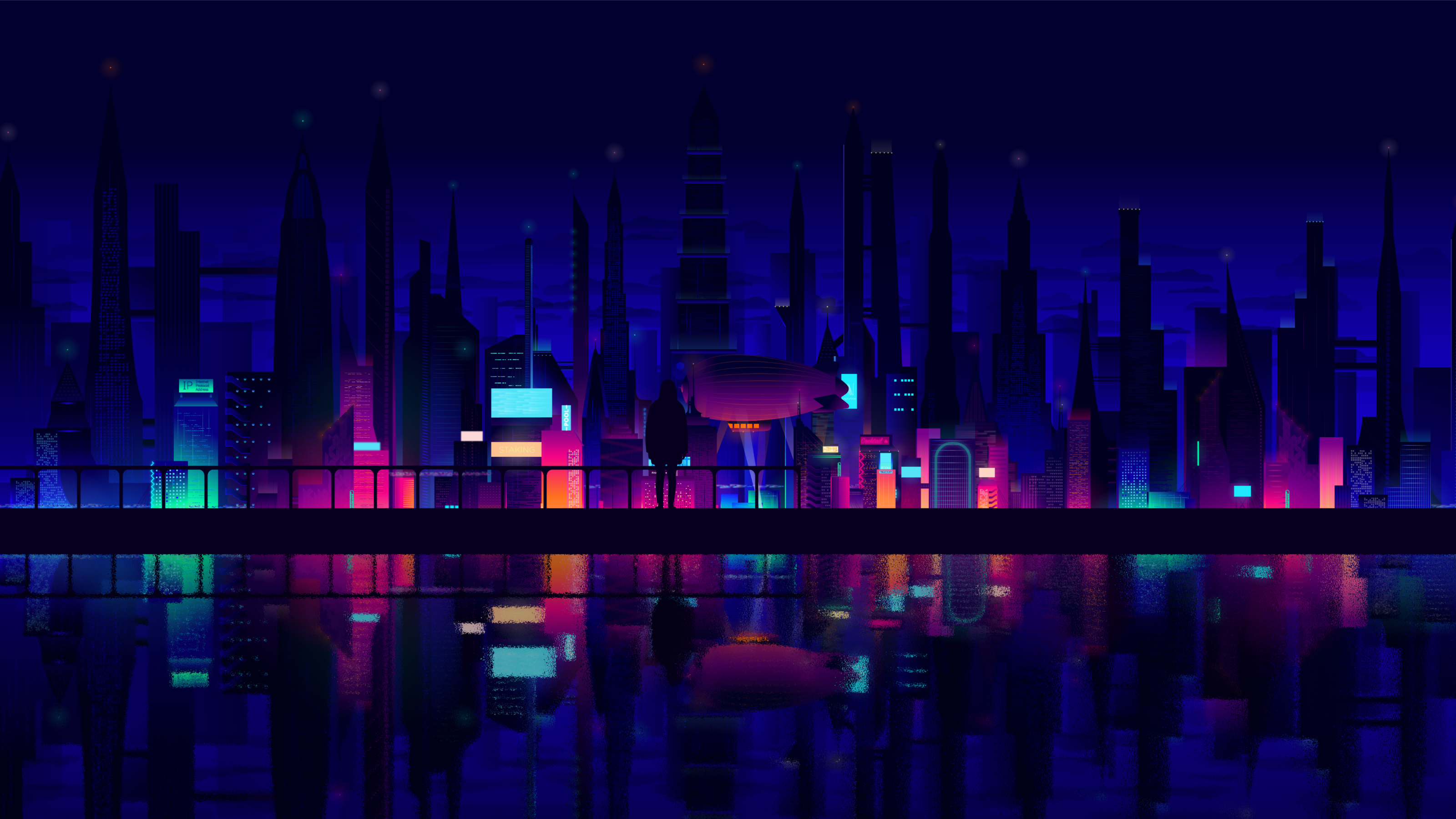 Night City Illustration, 2021 — Изображение №1 — Иллюстрация на Dprofile