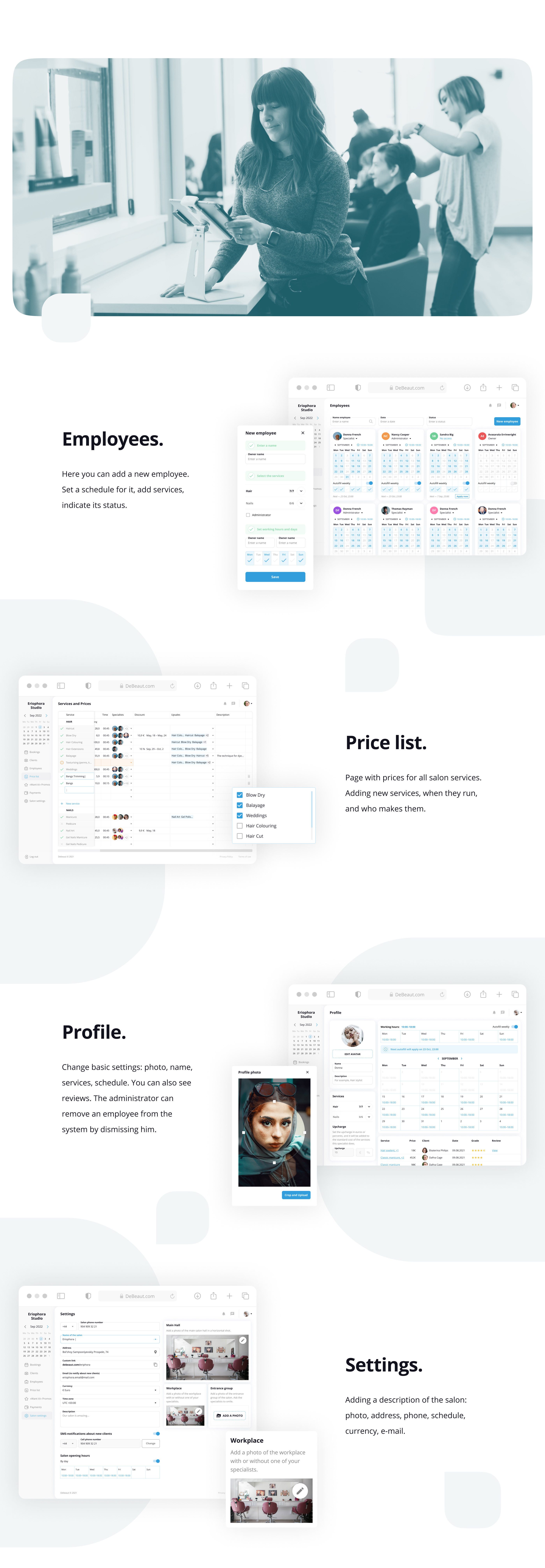CRM for beauty salons — Изображение №6 — Интерфейсы на Dprofile