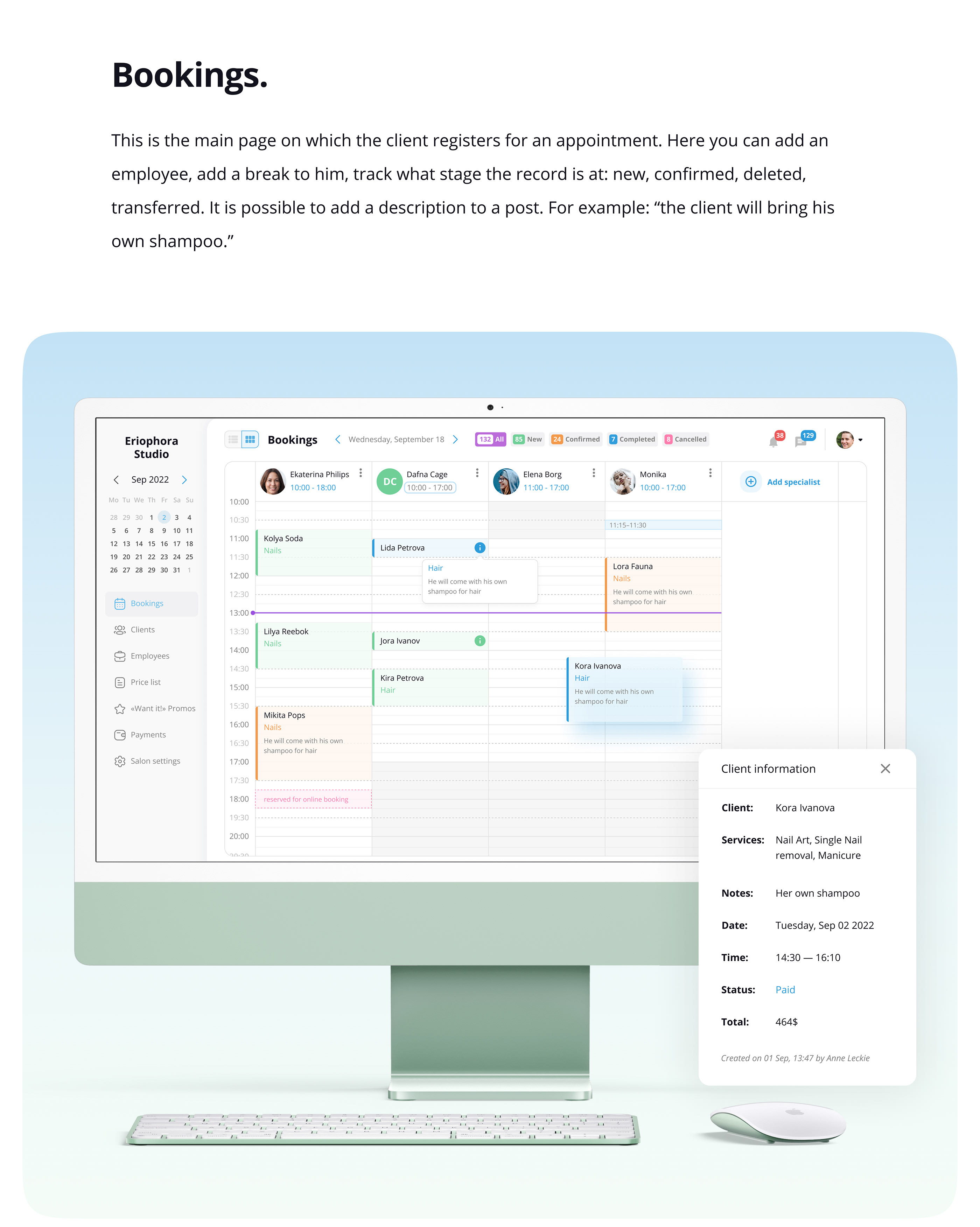 CRM for beauty salons — Изображение №2 — Интерфейсы на Dprofile