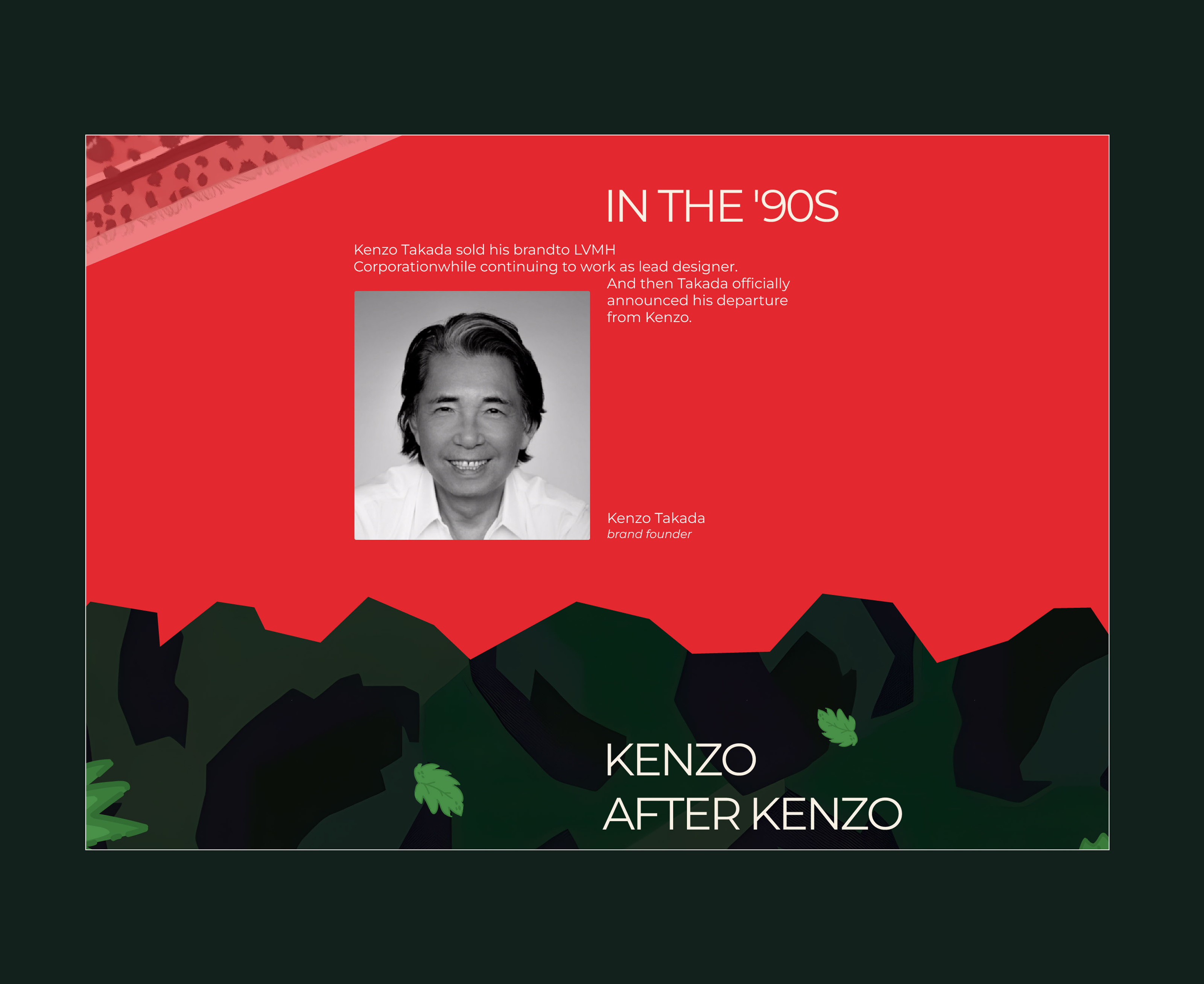 Site about Kenzo Jungle UI/UX — Изображение №3 — Интерфейсы, Иллюстрация на Dprofile