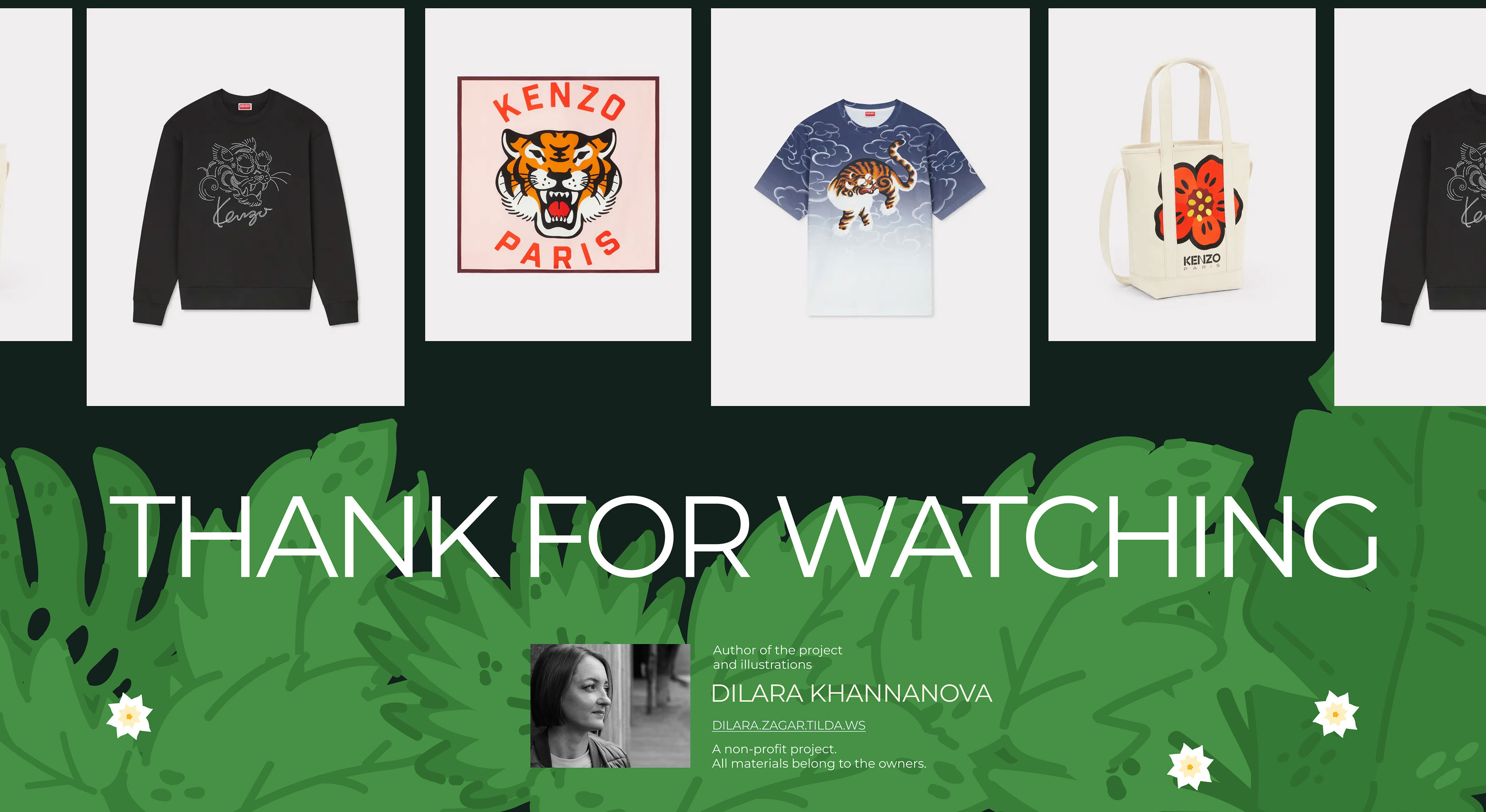 Site about Kenzo Jungle UI/UX — Изображение №11 — Интерфейсы, Иллюстрация на Dprofile