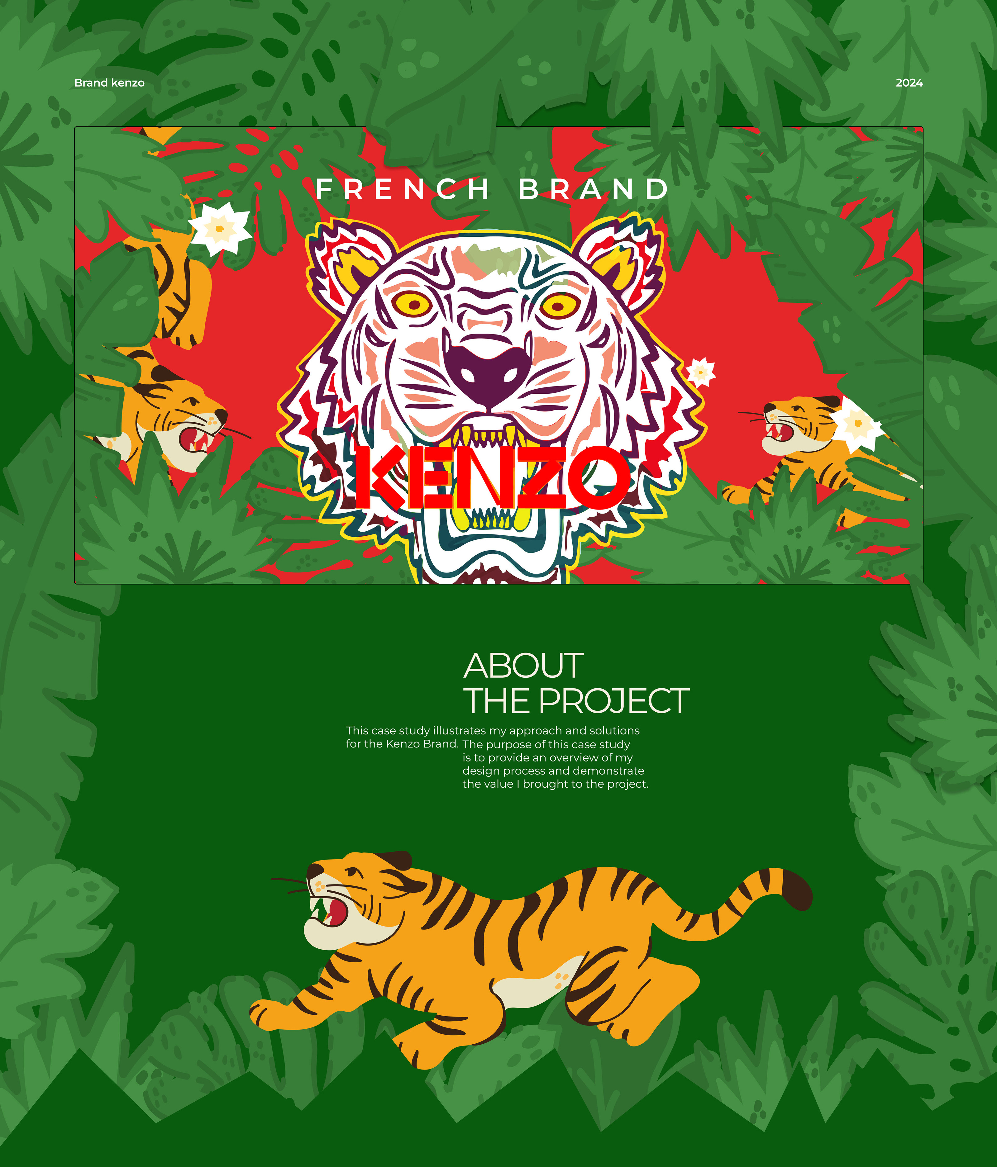 Site about Kenzo Jungle UI/UX — Изображение №1 — Интерфейсы, Иллюстрация на Dprofile