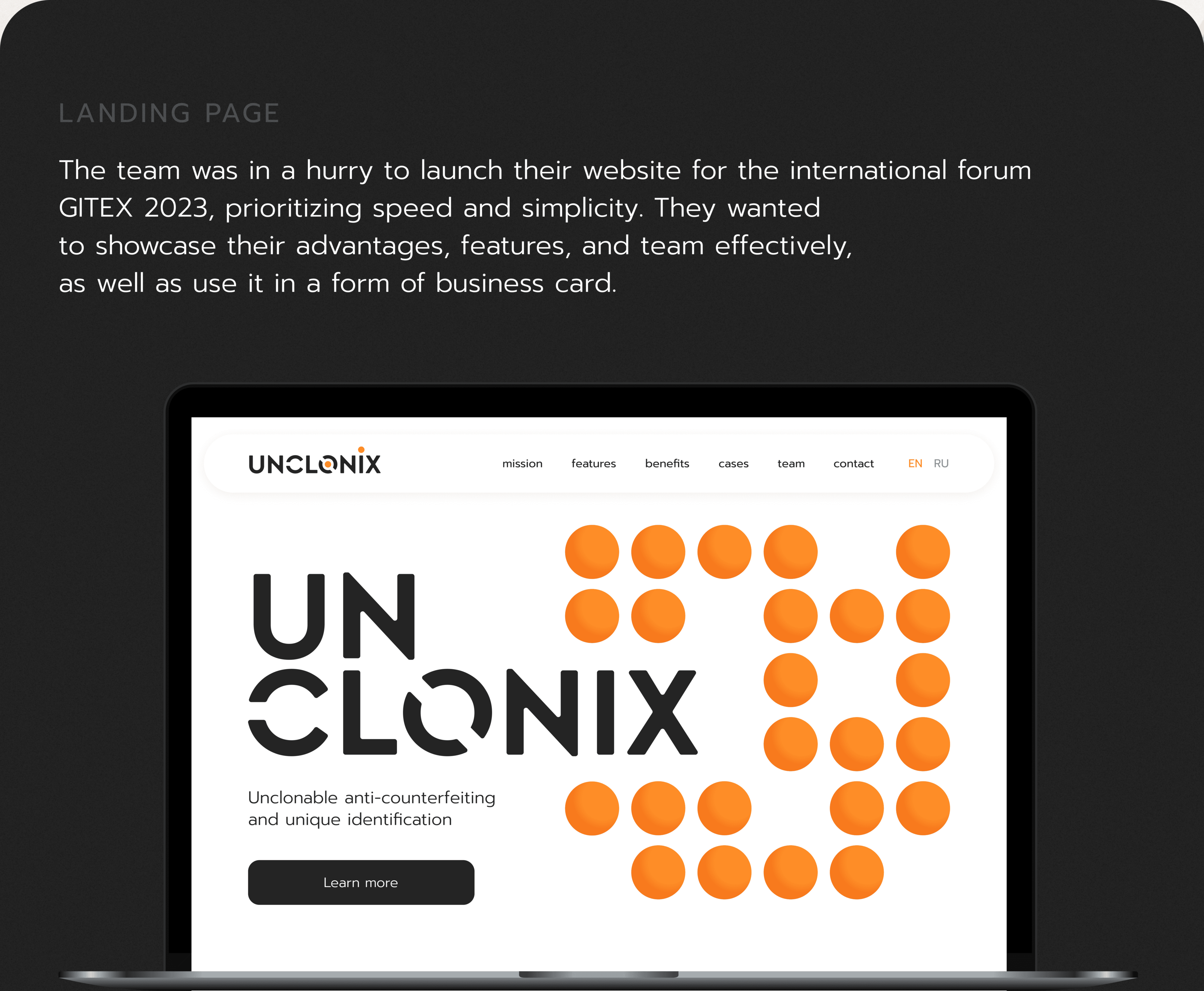 Unclonix (startup) |Identity|WebSite|App — Изображение №5 — Интерфейсы, Брендинг на Dprofile