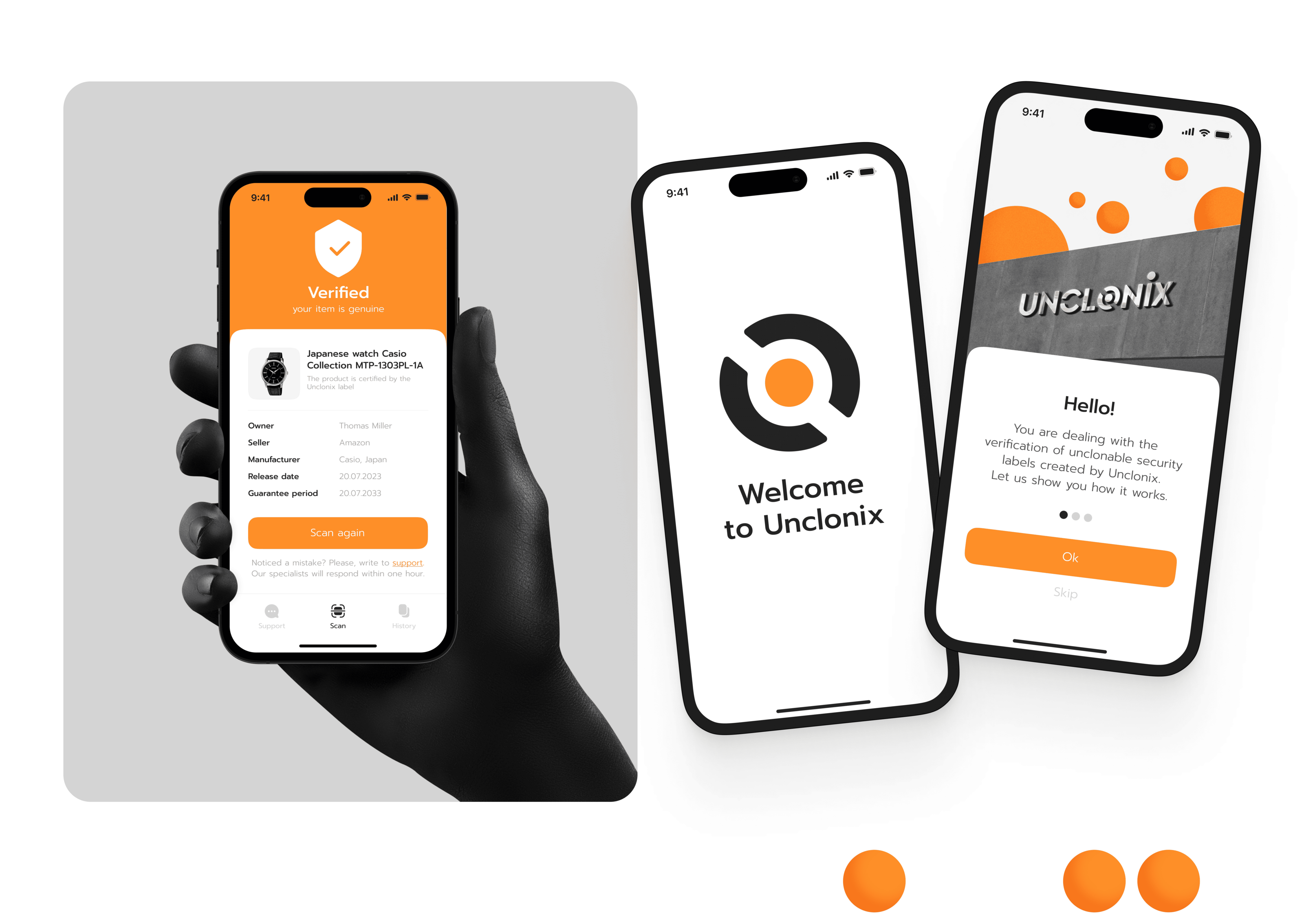 Unclonix (startup) |Identity|WebSite|App — Изображение №9 — Интерфейсы, Брендинг на Dprofile