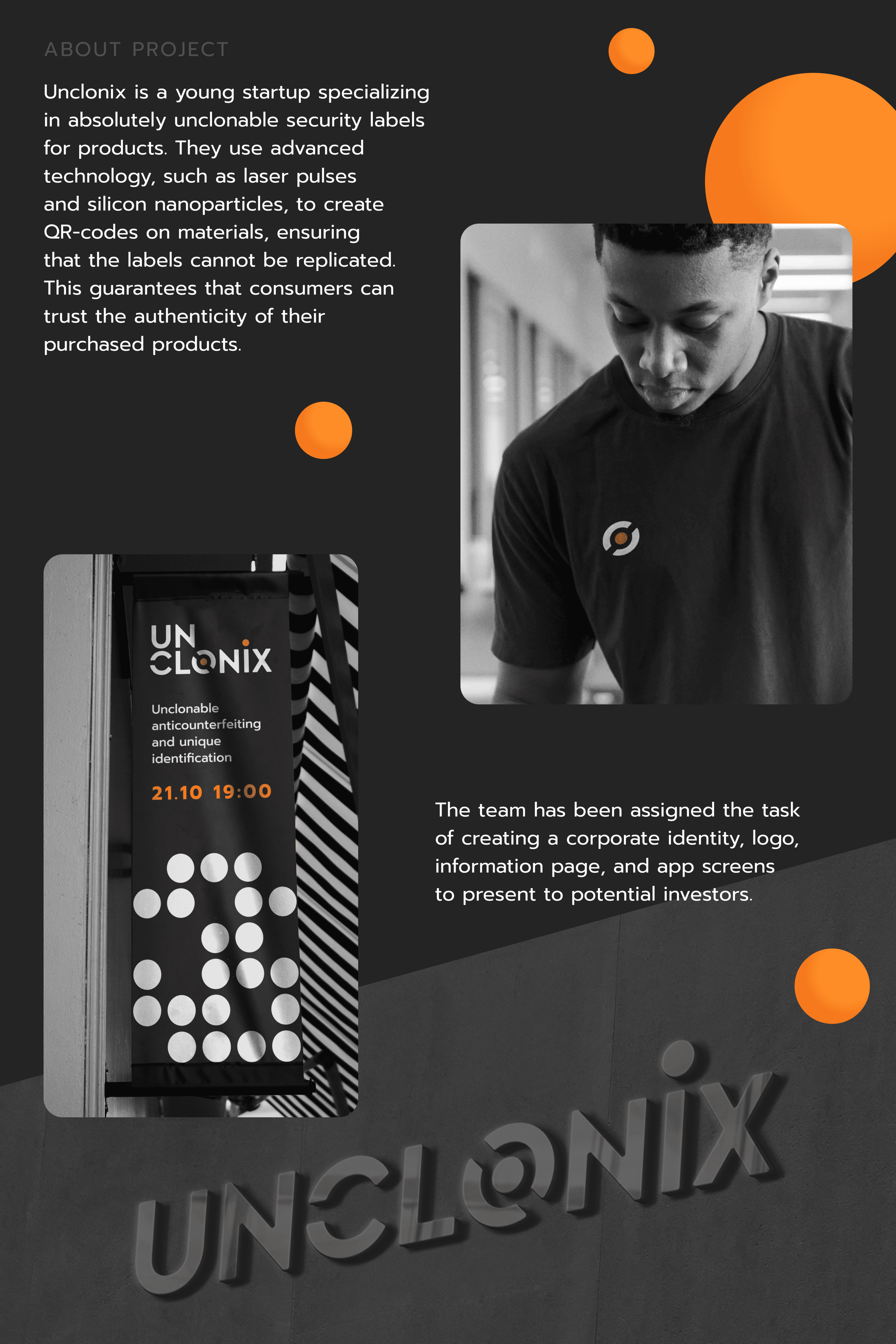 Unclonix (startup) |Identity|WebSite|App — Изображение №2 — Интерфейсы, Брендинг на Dprofile
