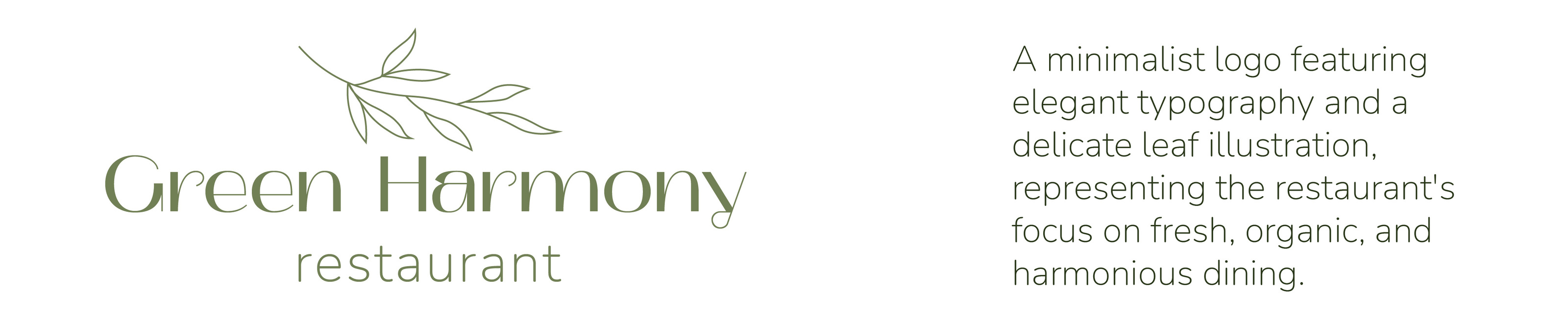 Green Harmony: Фирменный стиль для вегетарианского ресторана — Изображение №3 — Брендинг на Dprofile