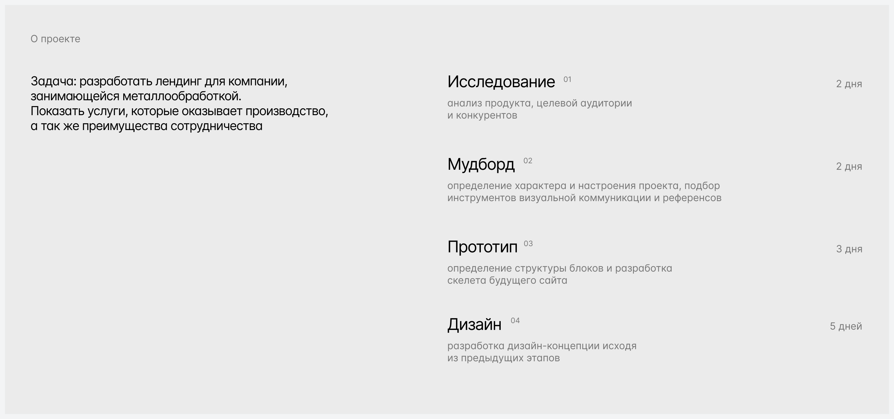 Разработка лендинга по теме металлообработки — Изображение №2 — Интерфейсы на Dprofile