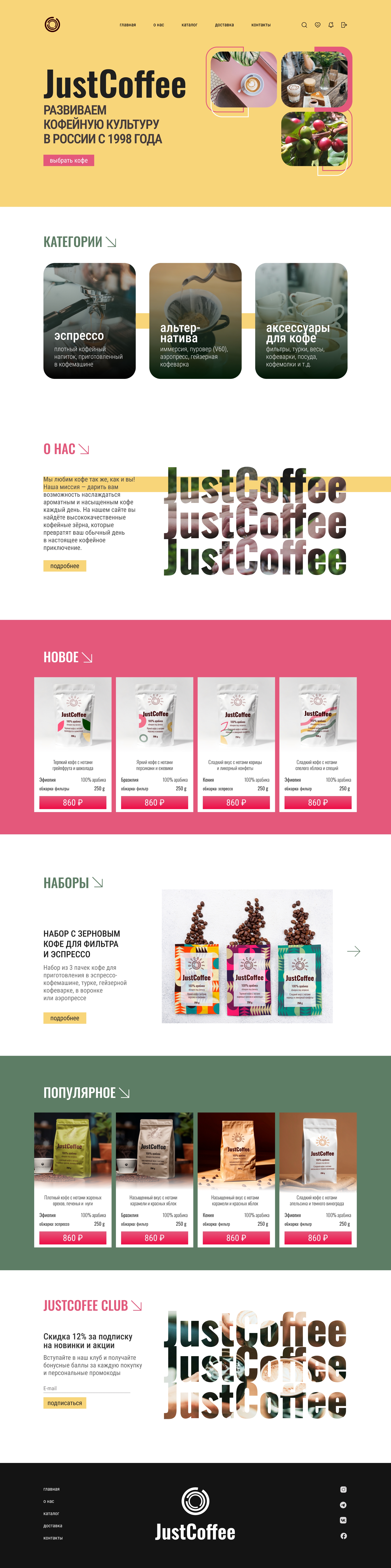 Online Coffeeshop | UX UI Design — Изображение №9 — Интерфейсы, Брендинг на Dprofile