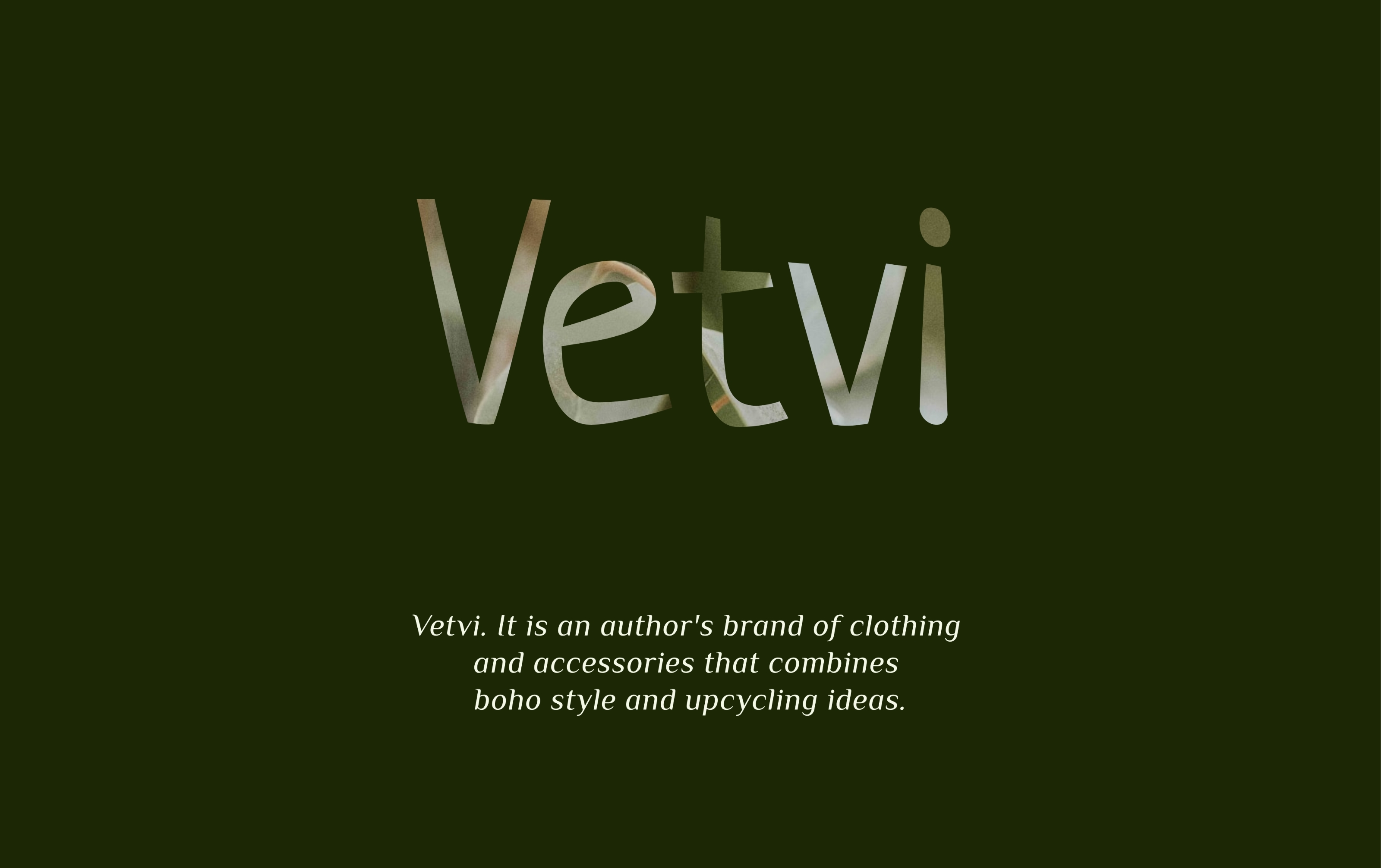 Vetvi | Дизайн локального бренда — Изображение №1 — Брендинг на Dprofile