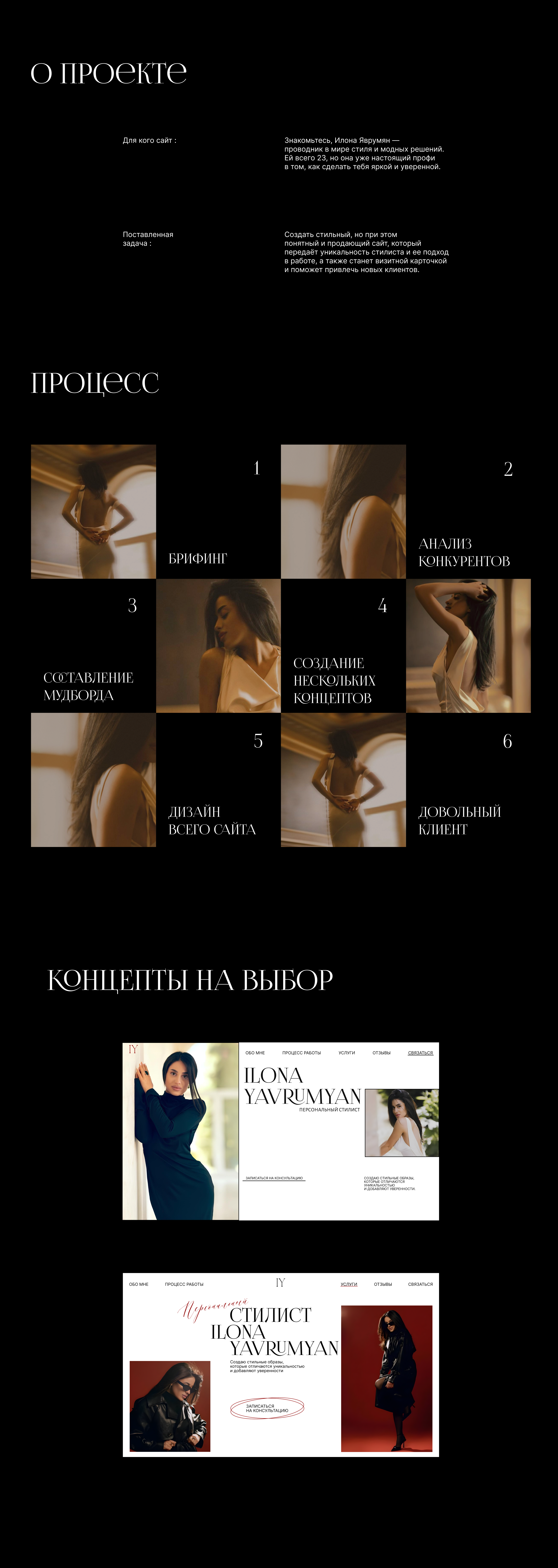 Сайт для персонального стилиста — Изображение №2 — Интерфейсы, Брендинг на Dprofile