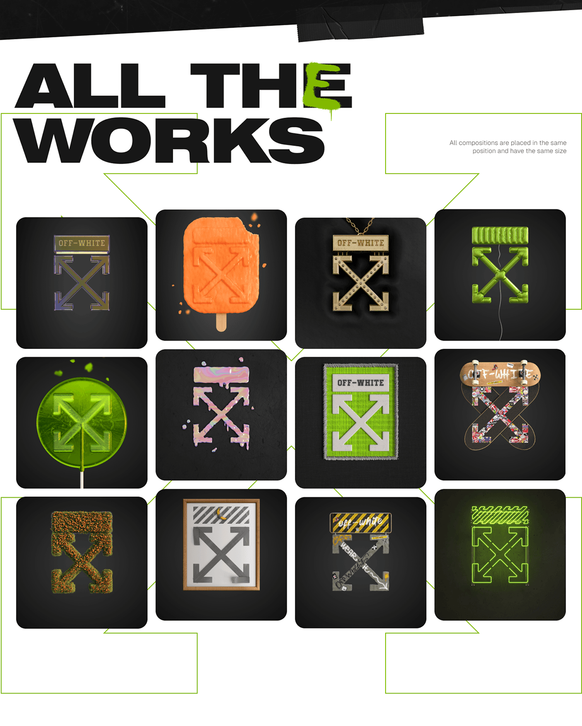 Off White logotype performance — Изображение №11 — Иллюстрация, 3D на Dprofile