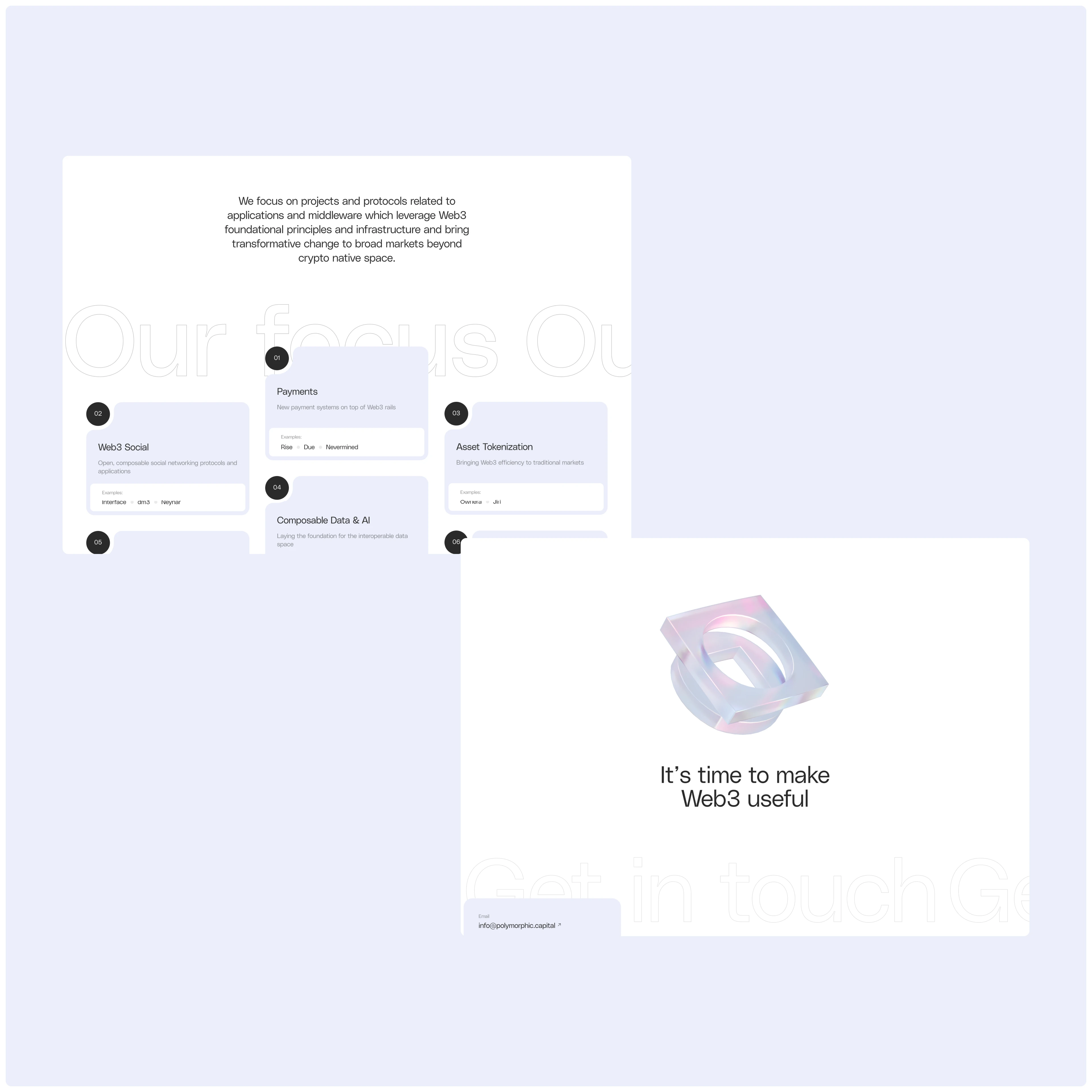 Polymorphic Capital | Website & 3D — Изображение №8 — Интерфейсы, Иллюстрация на Dprofile