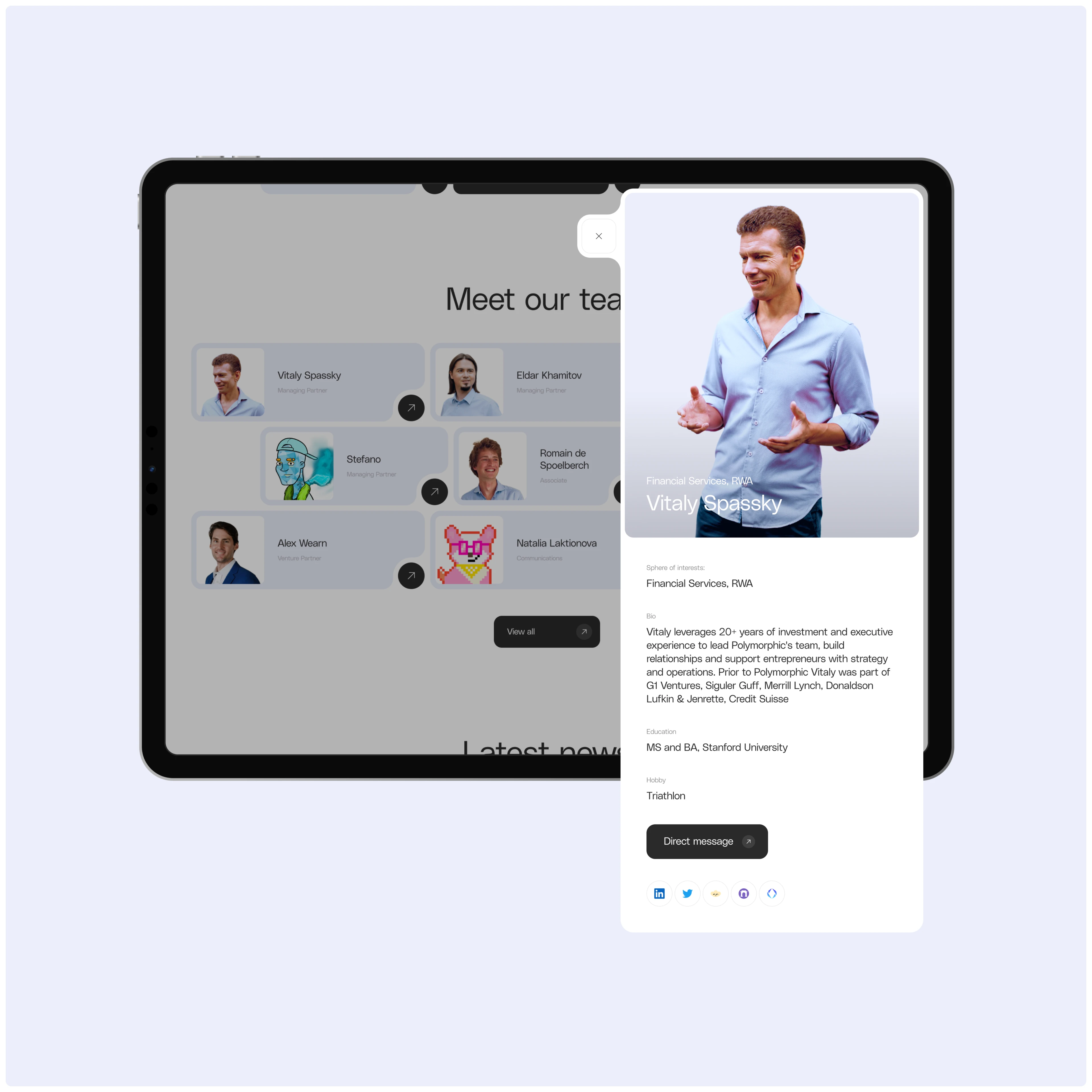 Polymorphic Capital | Website & 3D — Изображение №4 — Интерфейсы, Иллюстрация на Dprofile