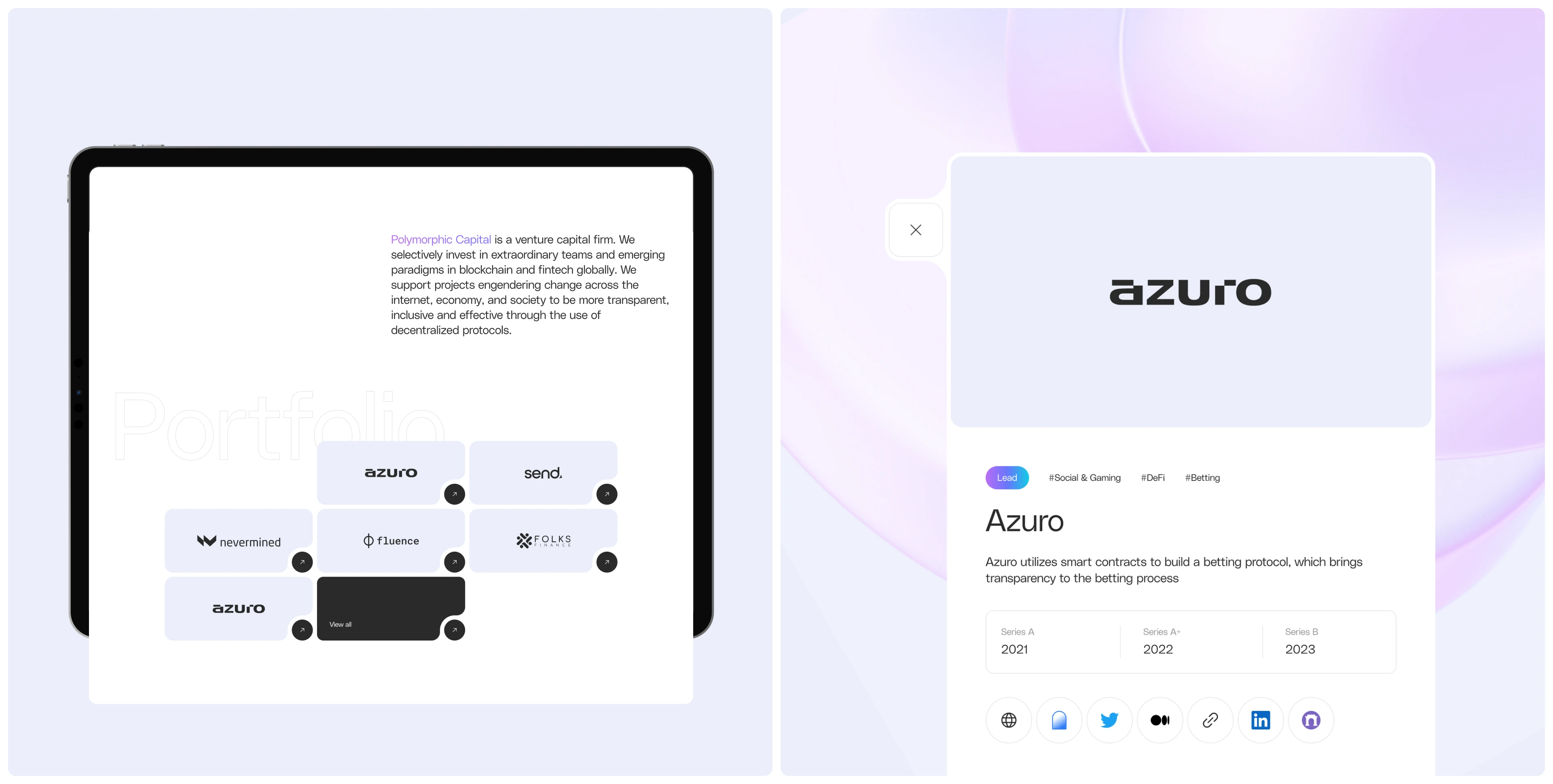 Polymorphic Capital | Website & 3D — Изображение №2 — Интерфейсы, Иллюстрация на Dprofile