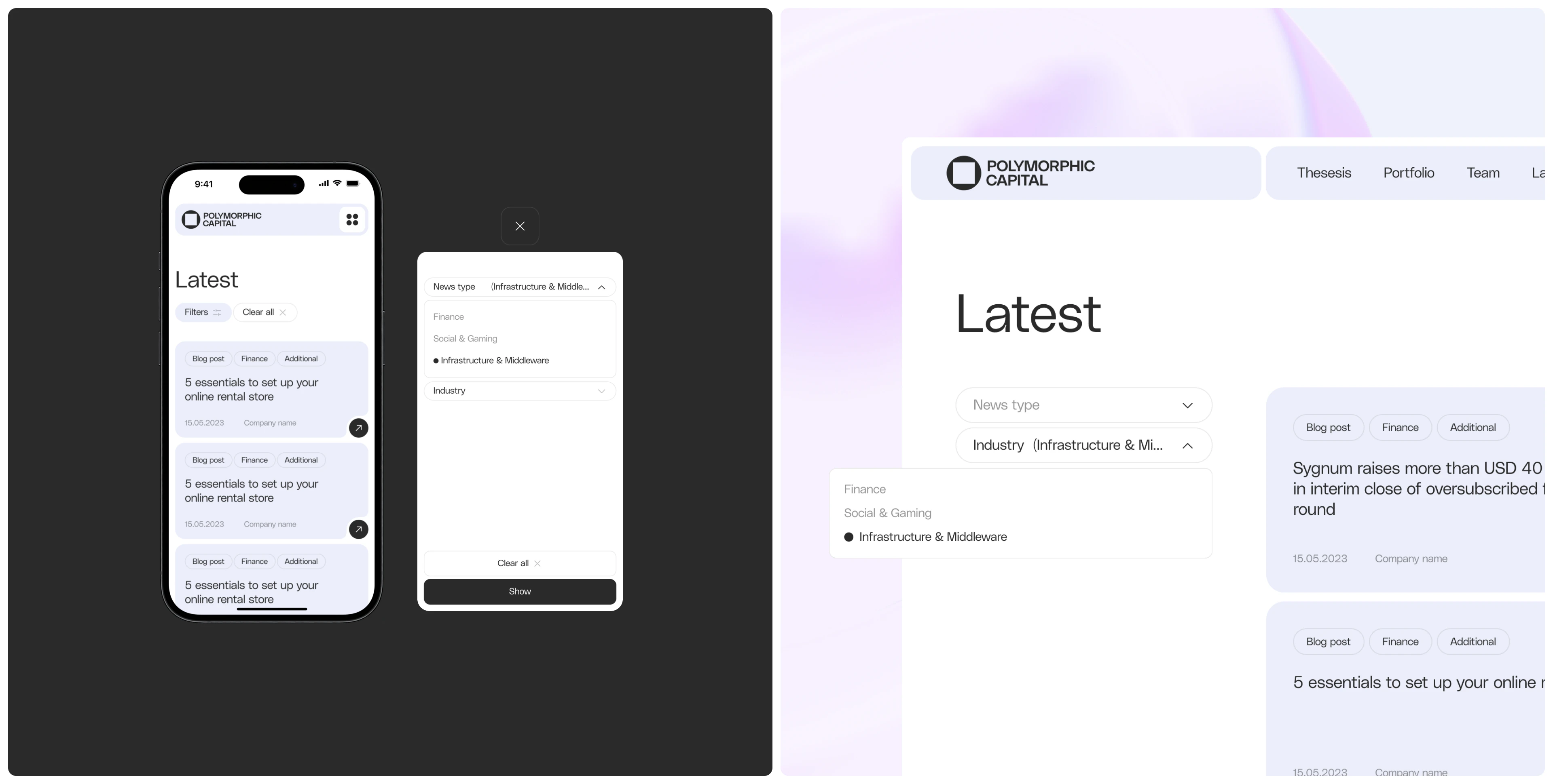 Polymorphic Capital | Website & 3D — Изображение №10 — Интерфейсы, Иллюстрация на Dprofile