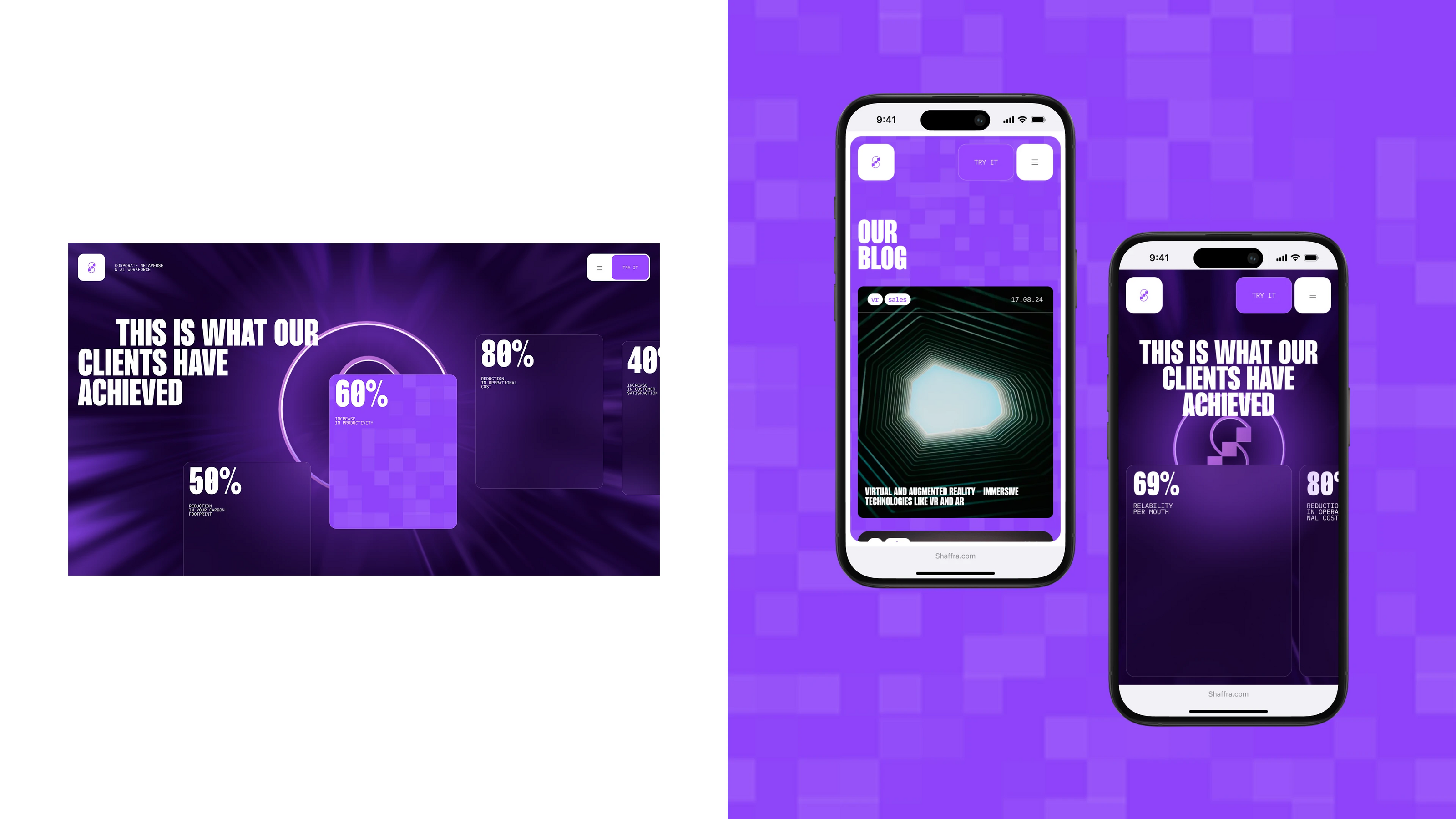 Shaffra | 3D, Identity, Web — Изображение №9 — Интерфейсы, 3D на Dprofile