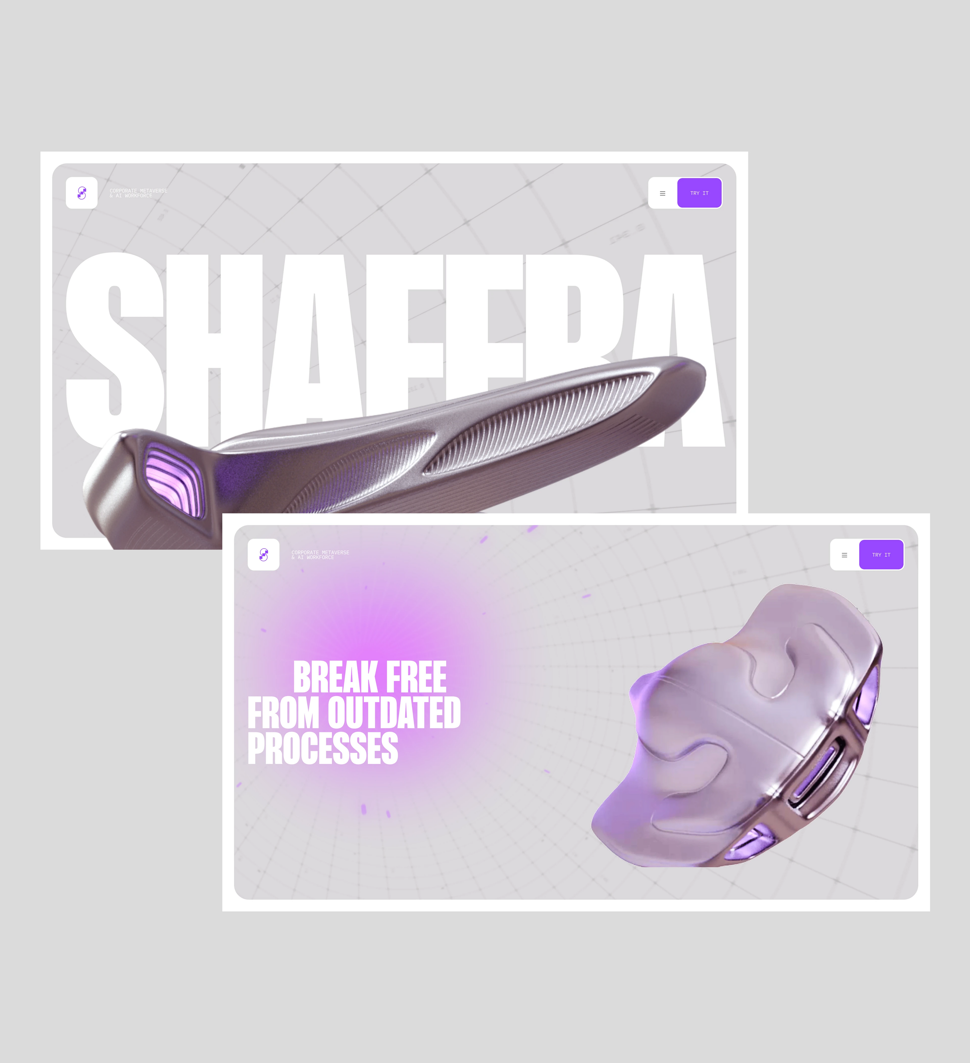 Shaffra | 3D, Identity, Web — Изображение №1 — Интерфейсы, 3D на Dprofile