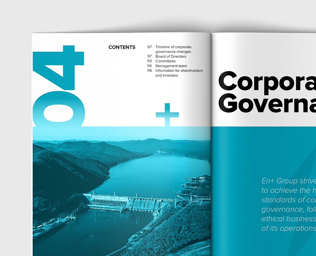 En+ Group. SUSTAINABILITY REPORT 2018 — Графика на Dprofile