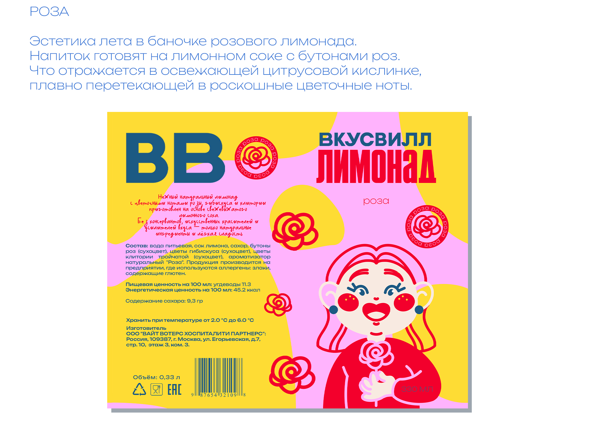 Дизайн концепт для линейки лимонадов от Вкусвилл — Изображение №6 — Брендинг, Иллюстрация на Dprofile