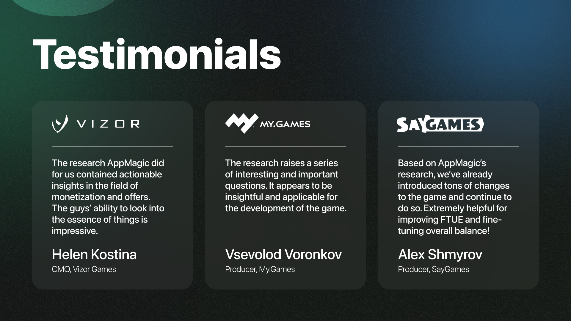 Презентация для платформы AppMagic — Изображение №7 — Маркетинг на Dprofile