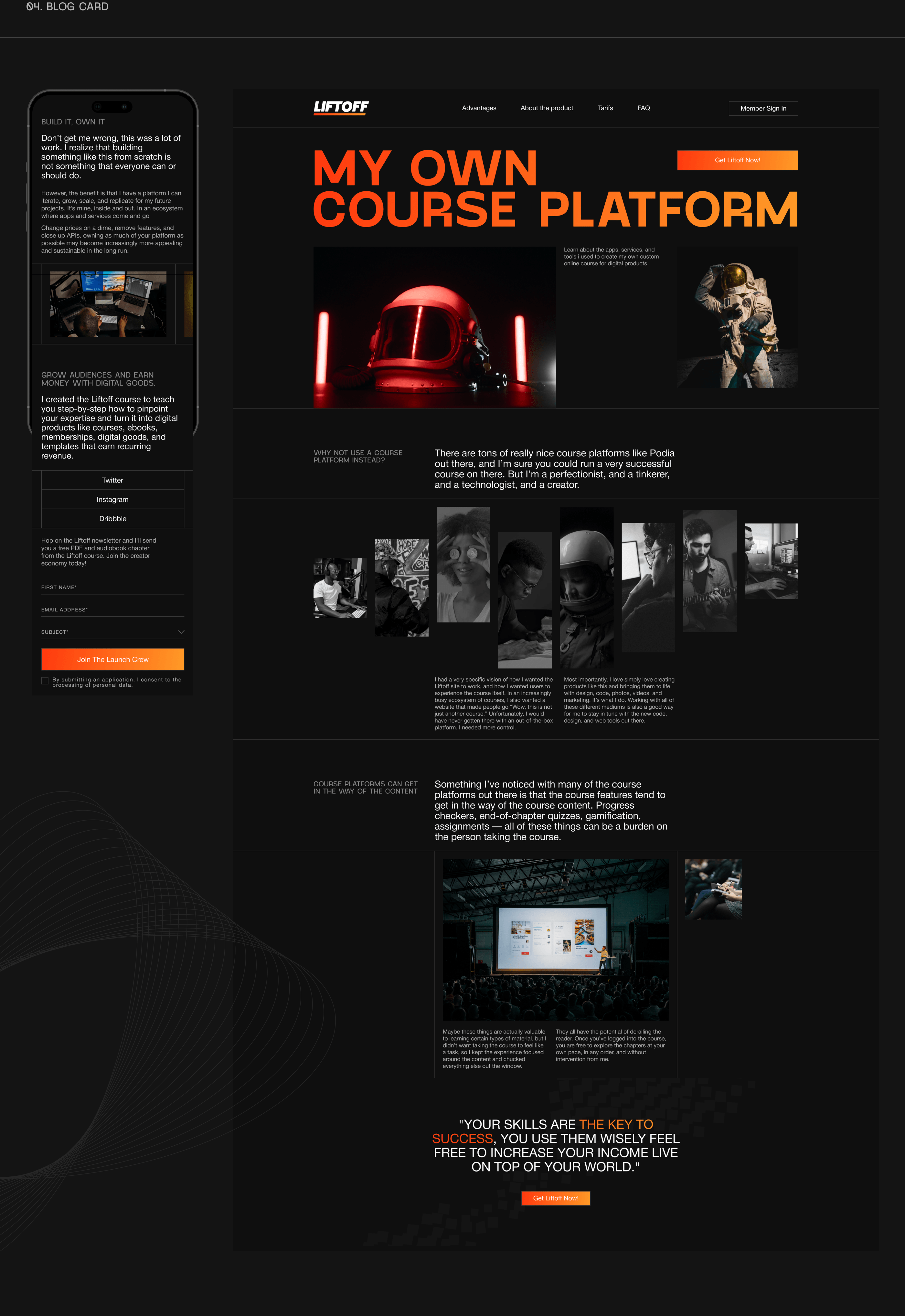 LIFTOFF | Corporate Website — Изображение №11 — Интерфейсы, Брендинг на Dprofile