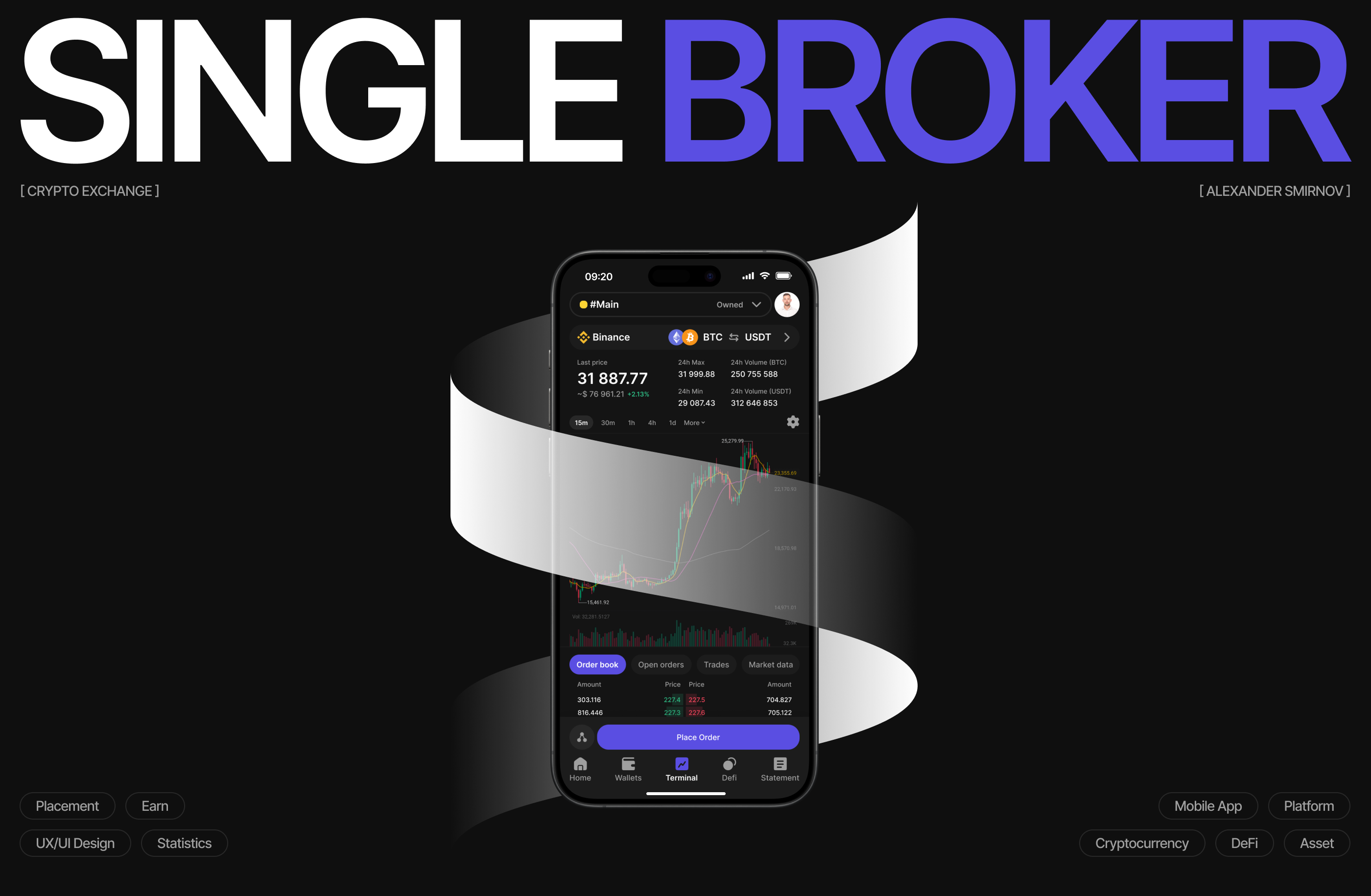Single Broker | Crypto Exchange Mobile App — Изображение №1 — Интерфейсы на Dprofile