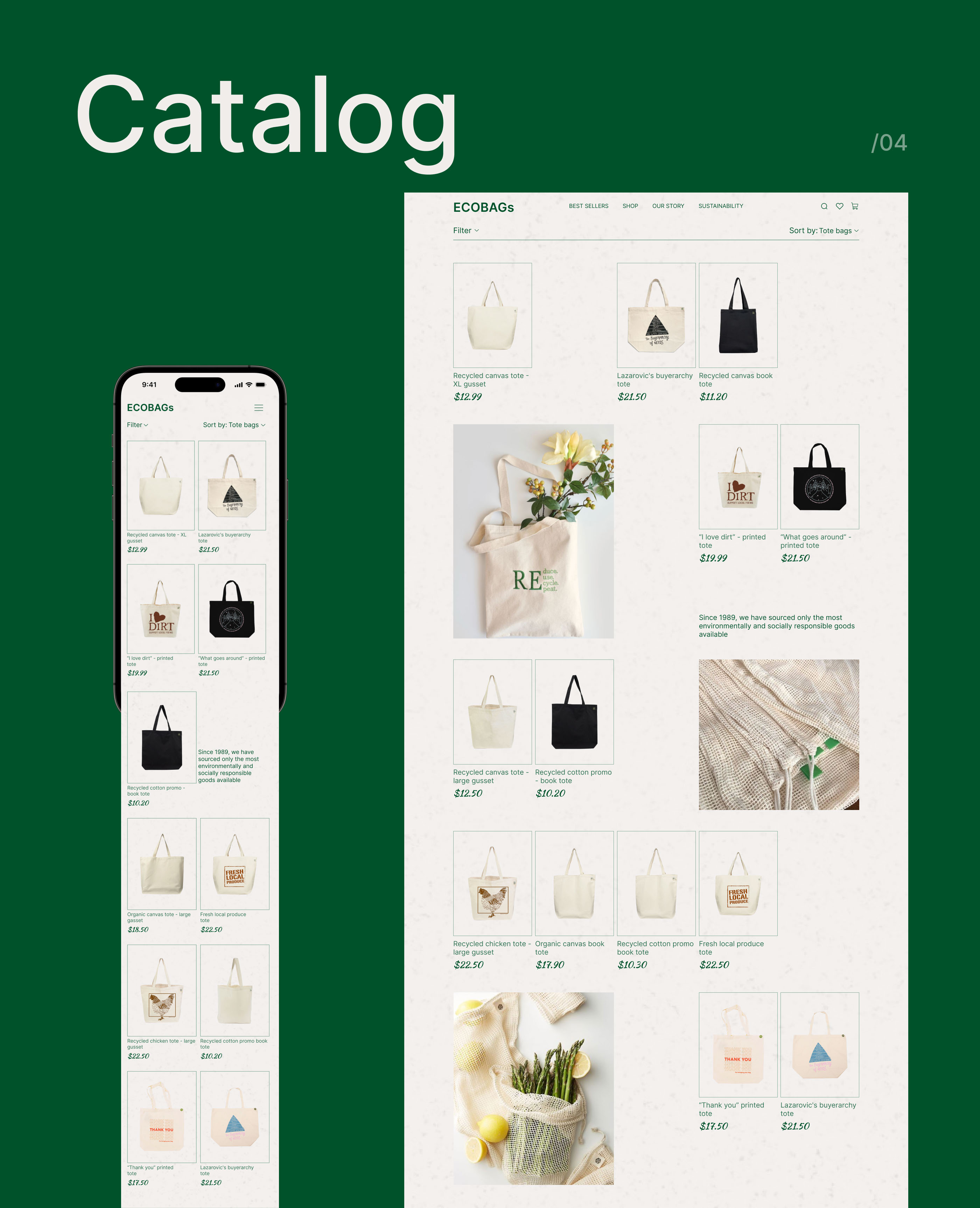 Ecobags | E-commerce redesign — Изображение №10 — Интерфейсы на Dprofile
