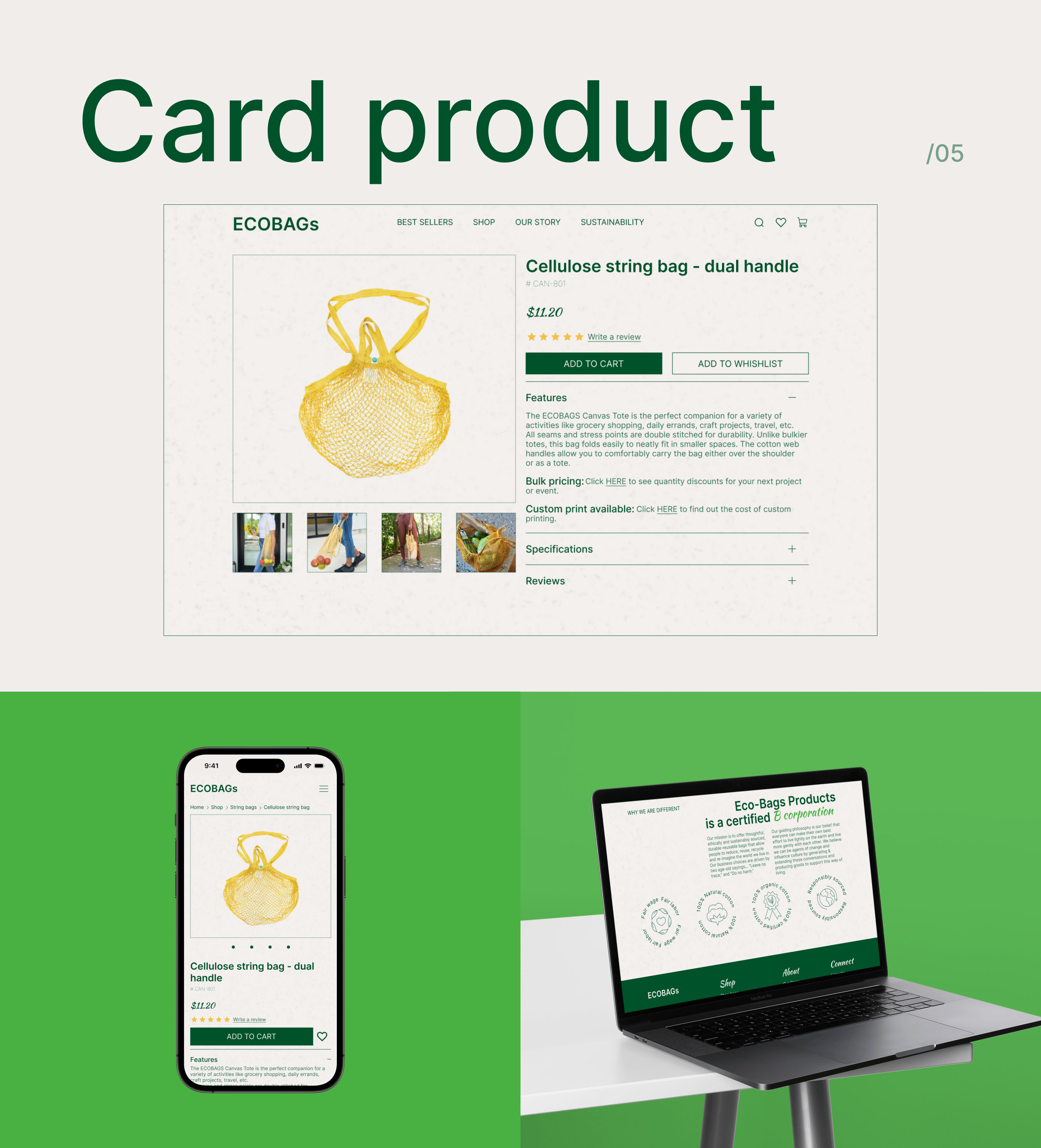 Ecobags | E-commerce redesign — Изображение №13 — Интерфейсы на Dprofile