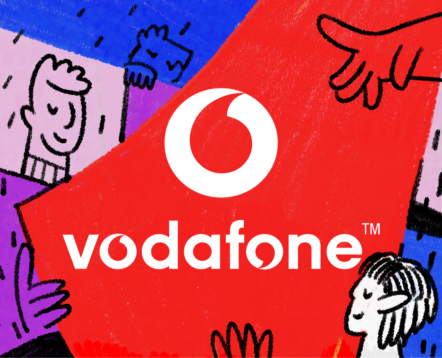 Vodafone — Брендинг, Иллюстрация на Dprofile