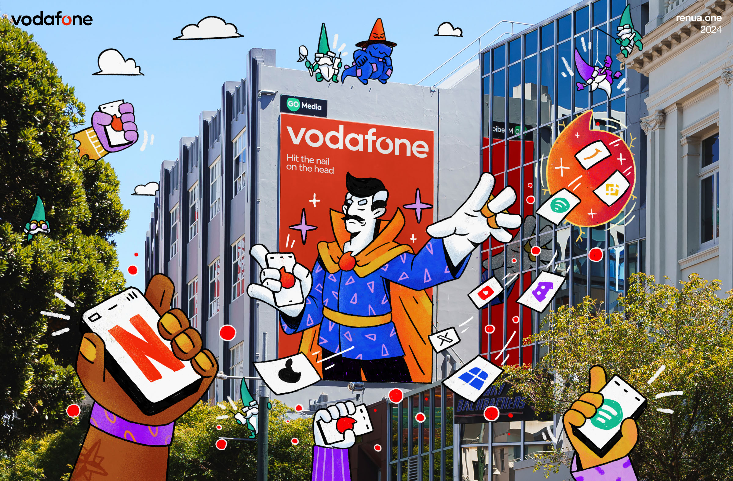 Vodafone — Изображение №1 — Брендинг, Иллюстрация на Dprofile