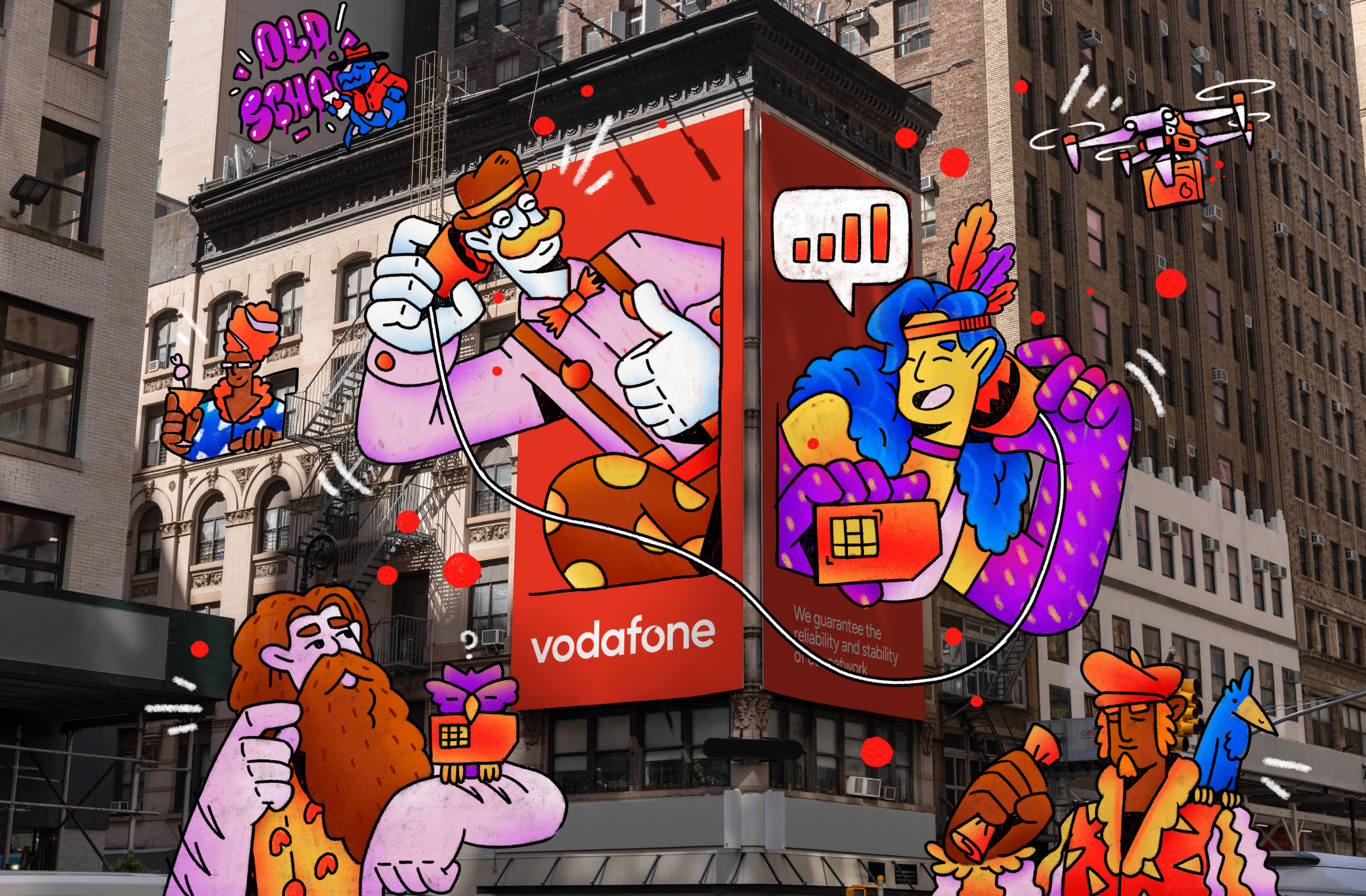 Vodafone — Изображение №5 — Брендинг, Иллюстрация на Dprofile