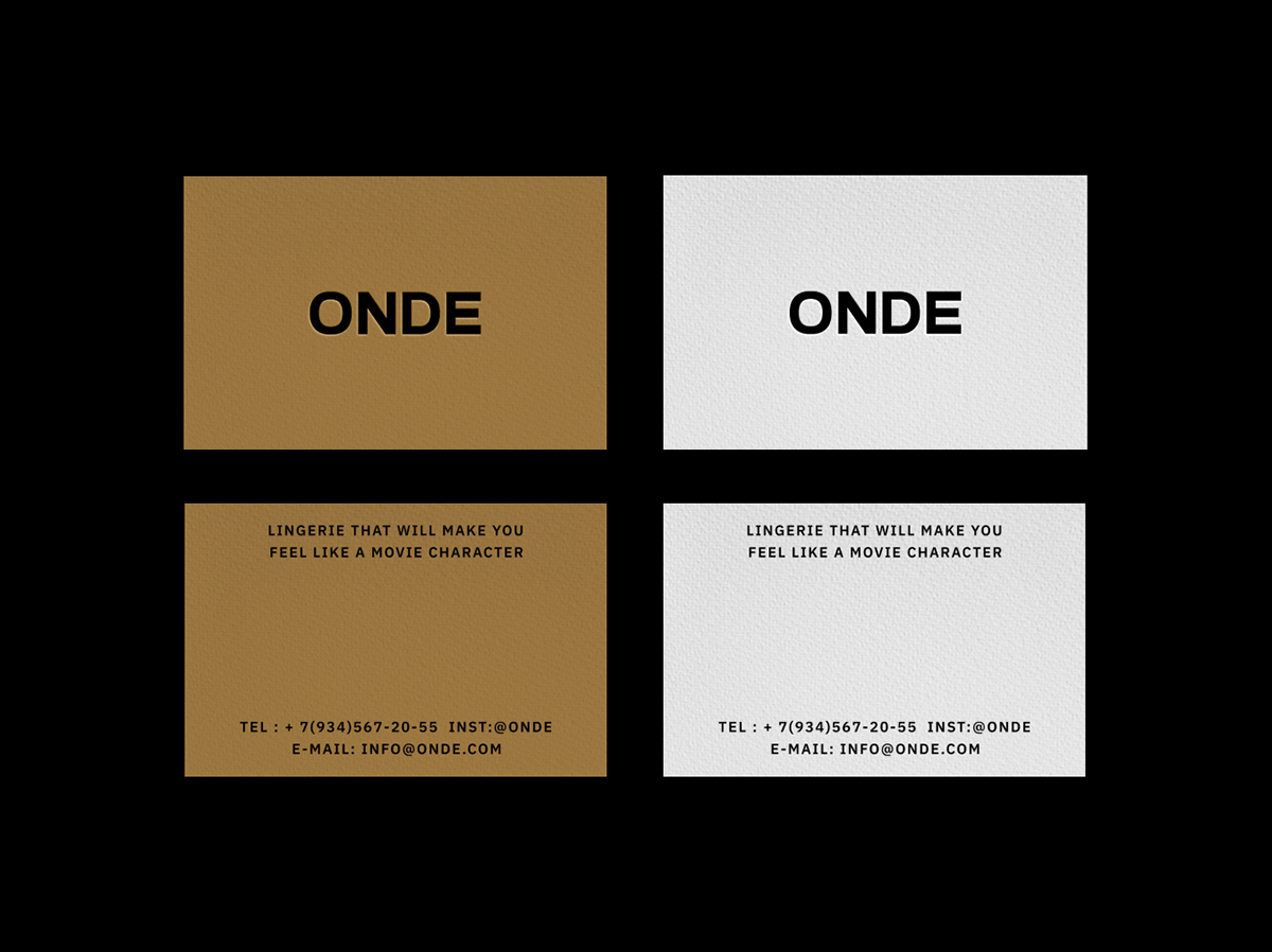 VISUAL IDENTITY / LINGERIE — Изображение №2 — Брендинг на Dprofile