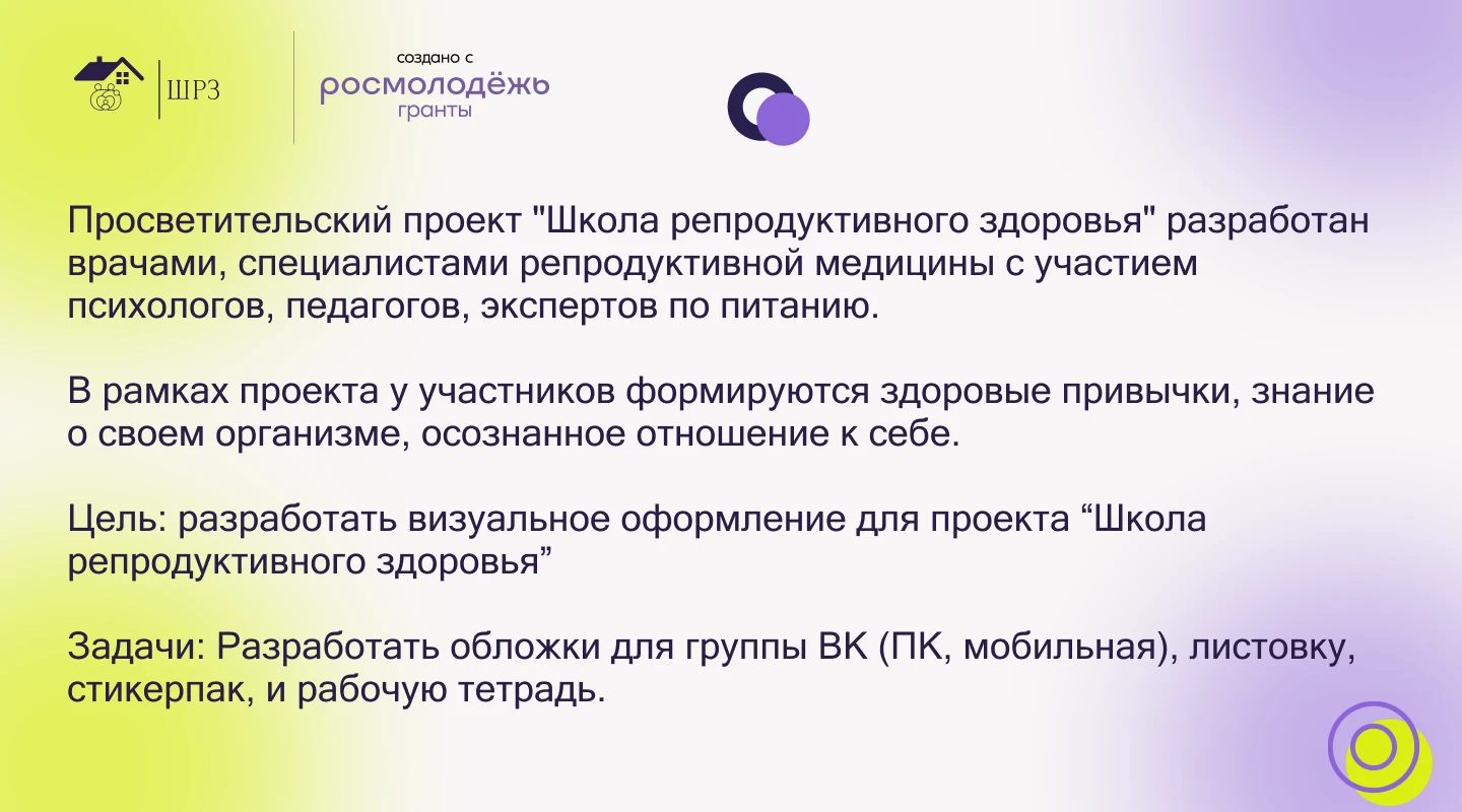 Оформление проекта "Школа репродуктивного здоровья" — Изображение №2 — Графика, Маркетинг на Dprofile