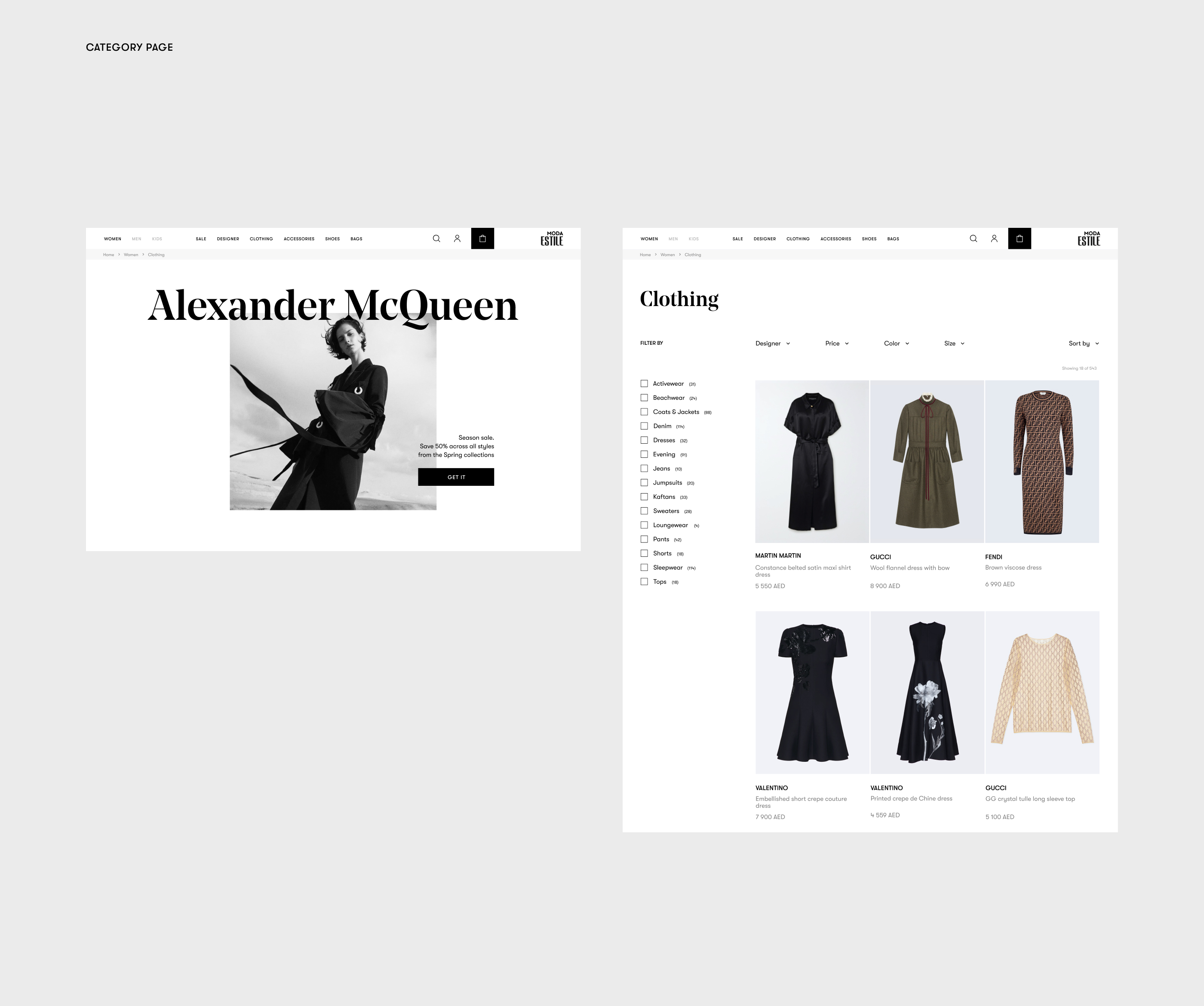 Modaestile — Изображение №8 — Интерфейсы, Анимация на Dprofile