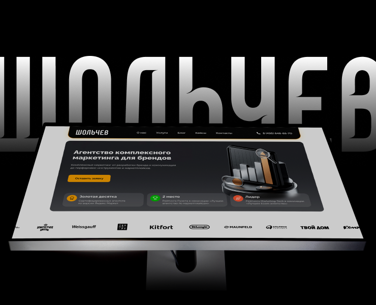 ШОЛЬЧЕВ. Комплекс работ — Интерфейсы, Маркетинг на Dprofile