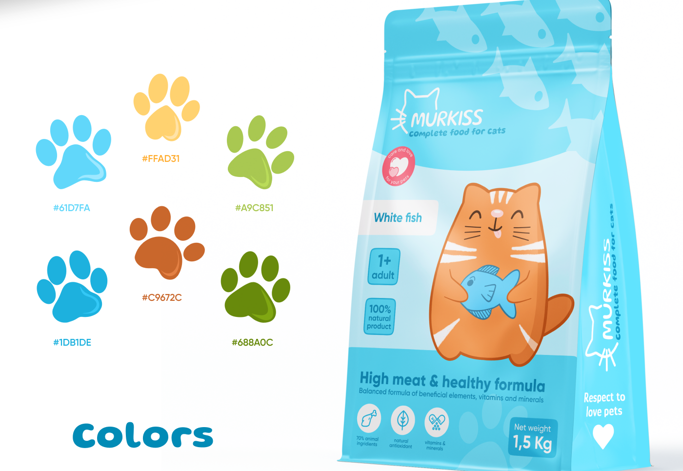 Дизайн упаковки корма для кошек — Изображение №11 — Брендинг, Иллюстрация на Dprofile
