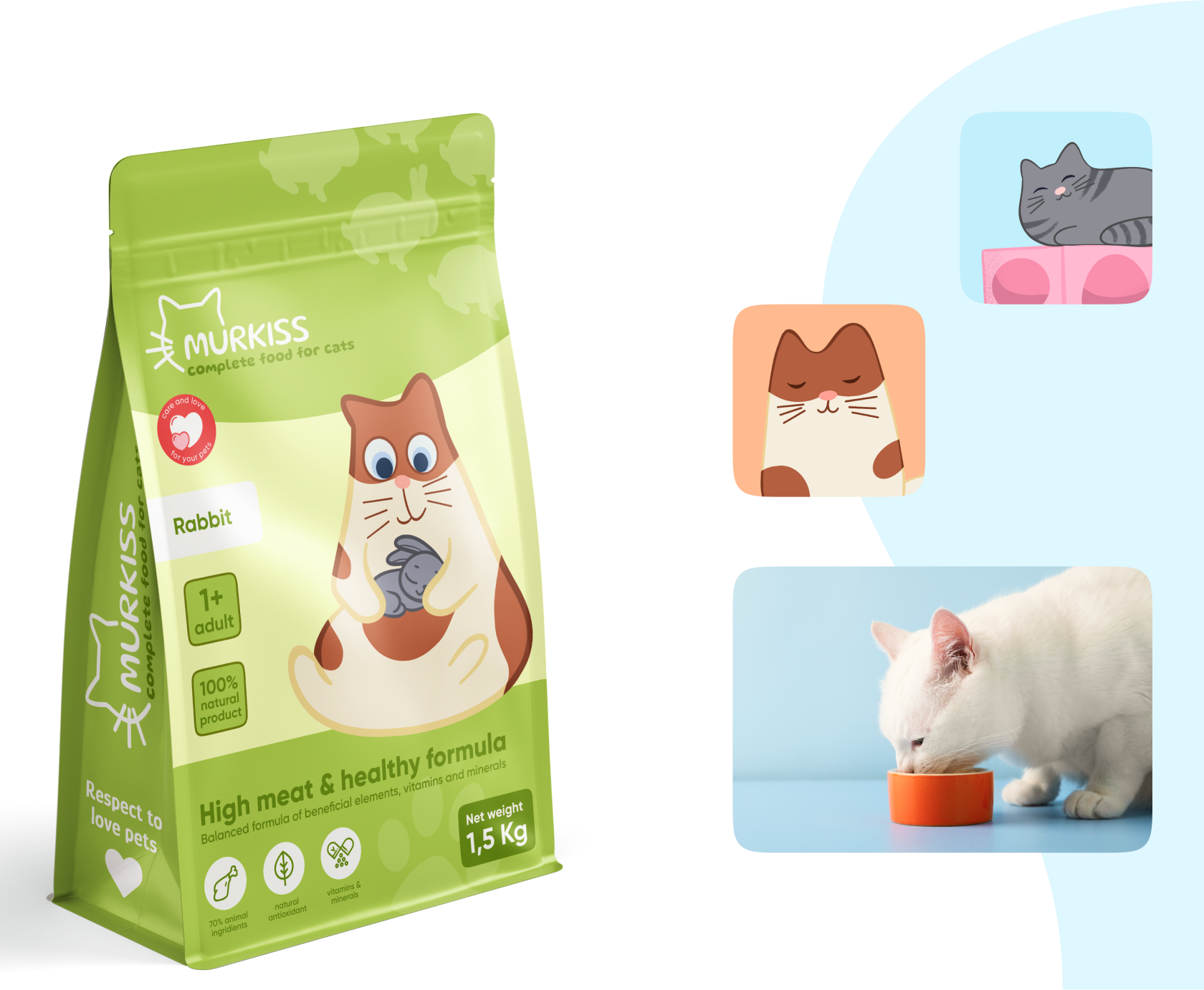 Дизайн упаковки корма для кошек — Изображение №3 — Брендинг, Иллюстрация на Dprofile