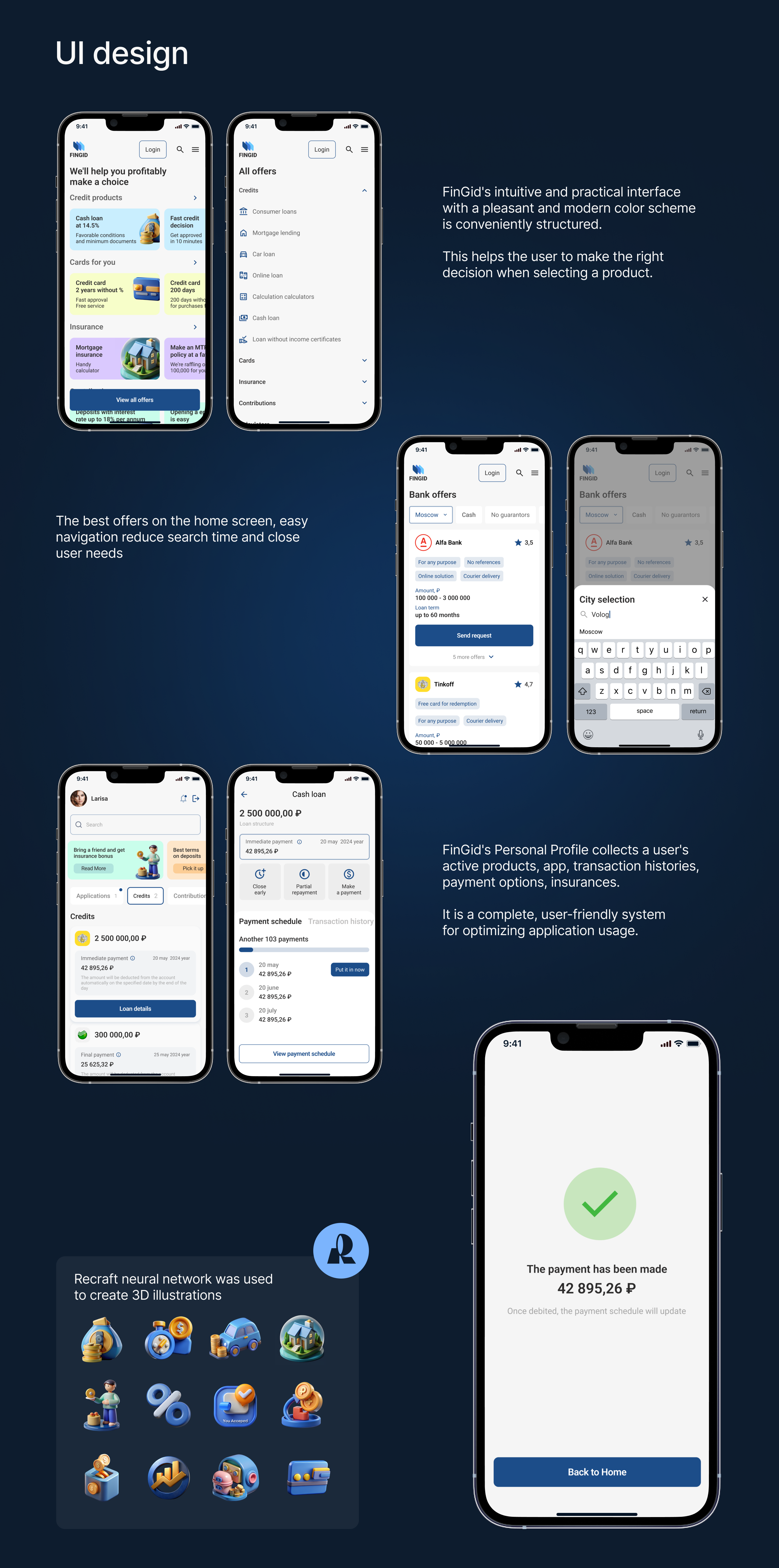 FinGid mobile app — Изображение №7 — Интерфейсы на Dprofile