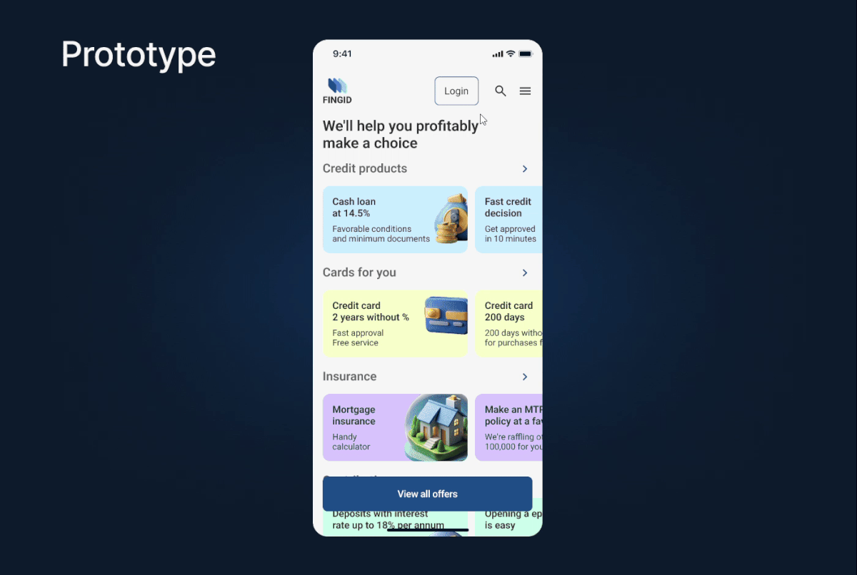 FinGid mobile app — Изображение №9 — Интерфейсы на Dprofile
